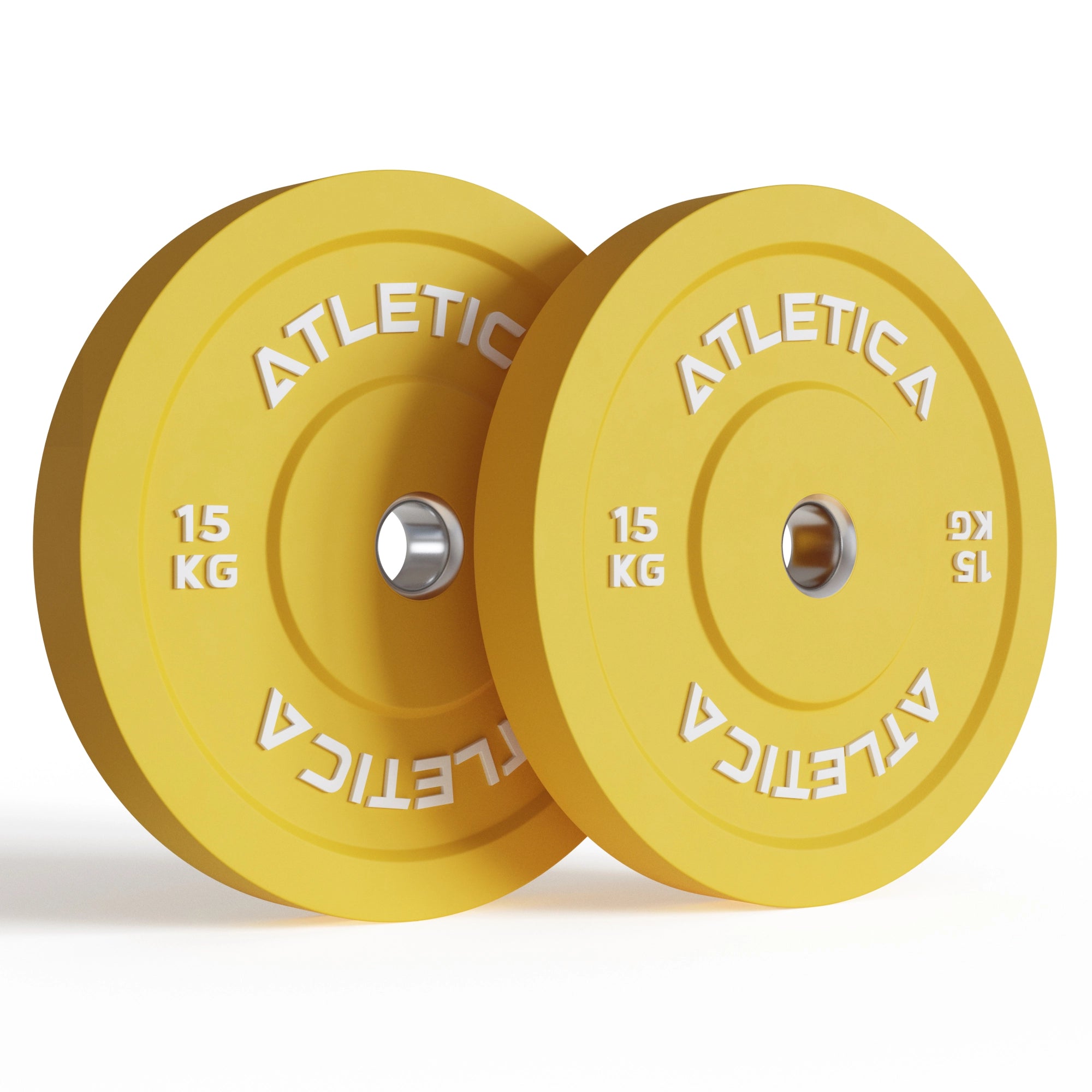 Color Bumper Plates 15kg in gelb