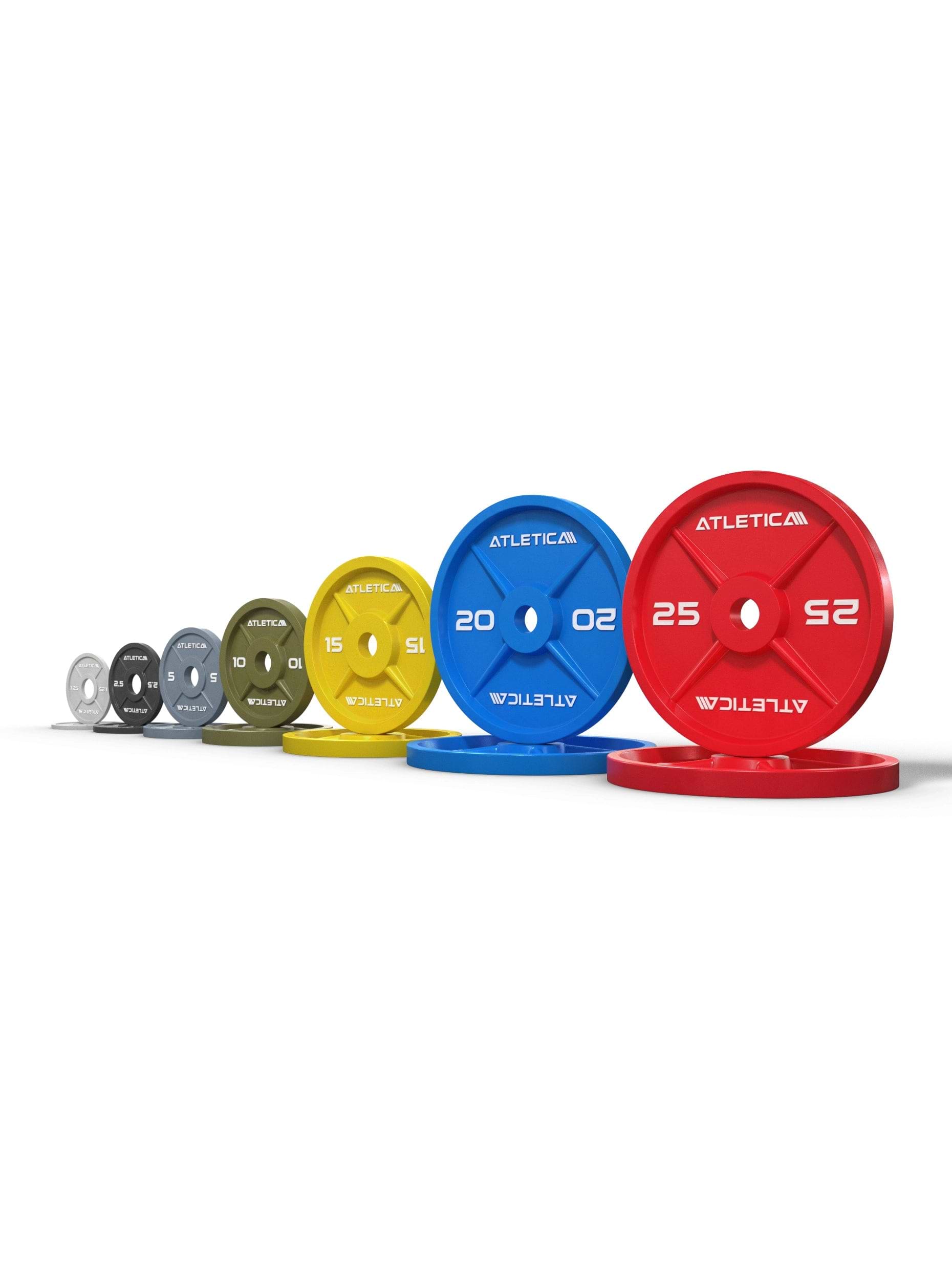 Color Iron Plates 157.5kg Set von Atletica