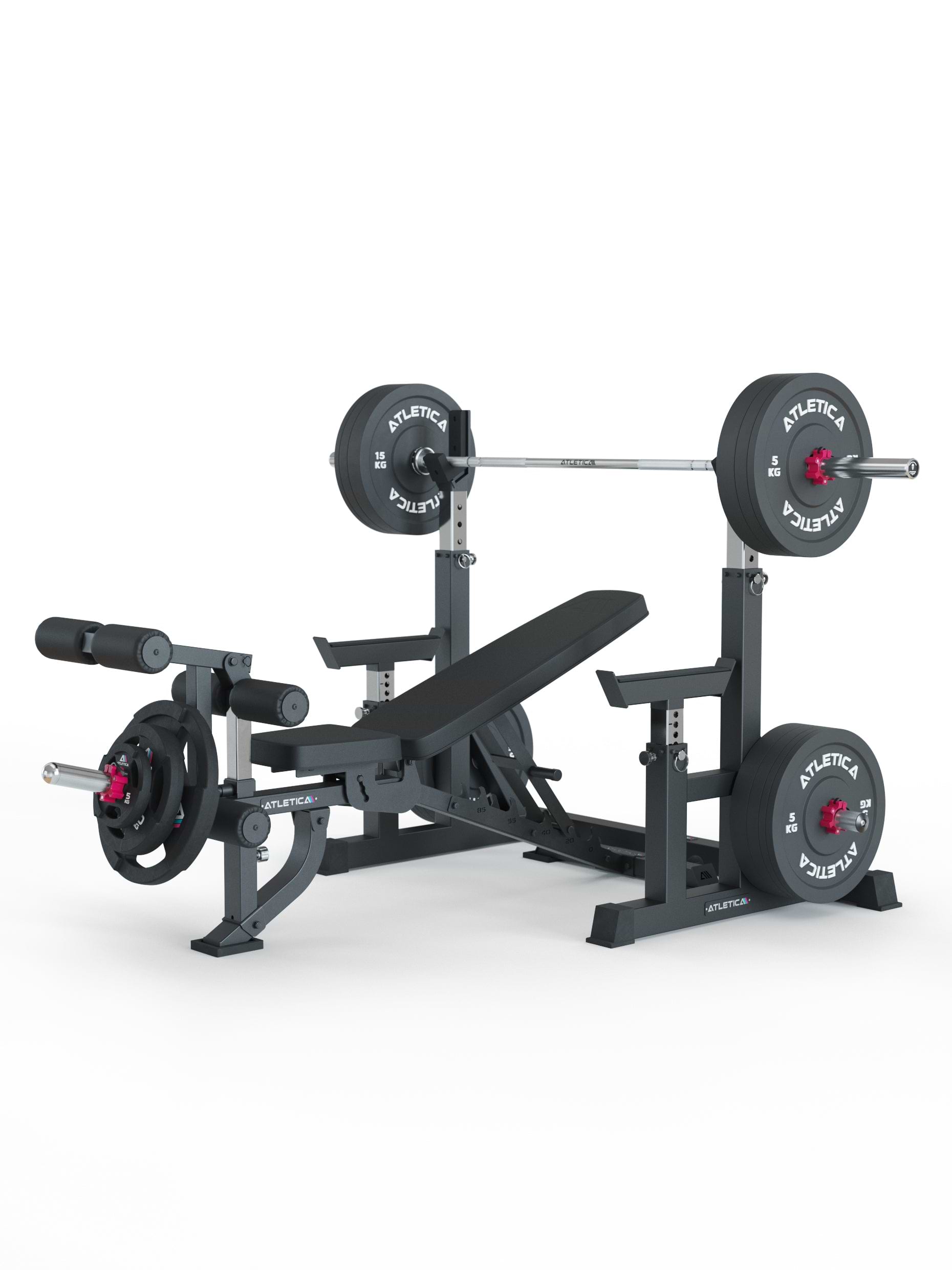 Dome Squat Rack verstellbar mit B2 Hantelbank von Atletica