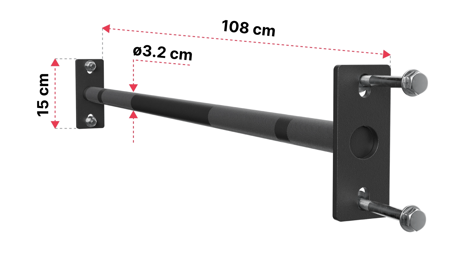 R8 Monkey Pull Up Bar Dimensionen