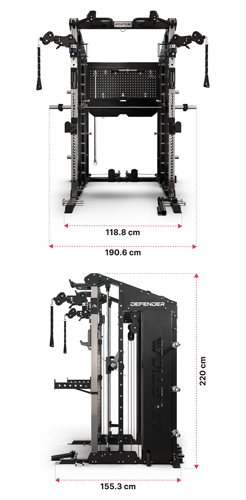 Defender Kraftstation Dimensionen