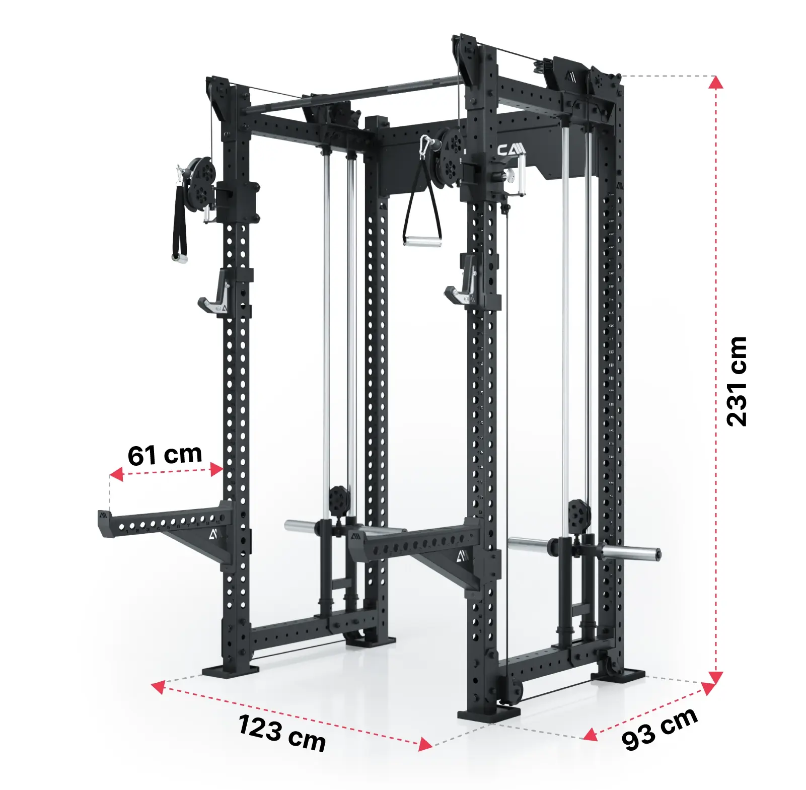 Power Rack R8 Bradley Plate Loaded Medium Dimensionen
