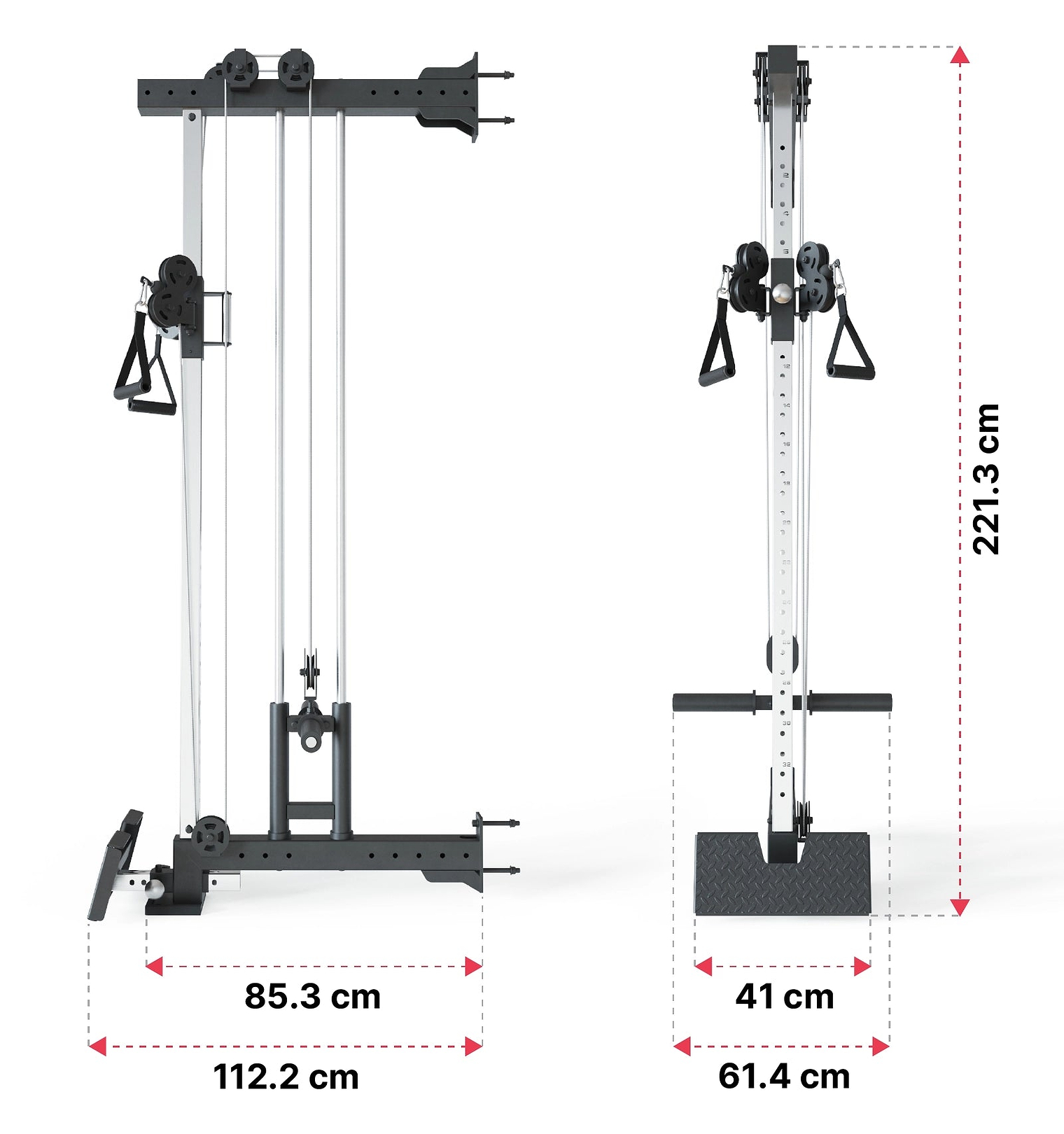 R8 Kabelzug Pro Dimensionen