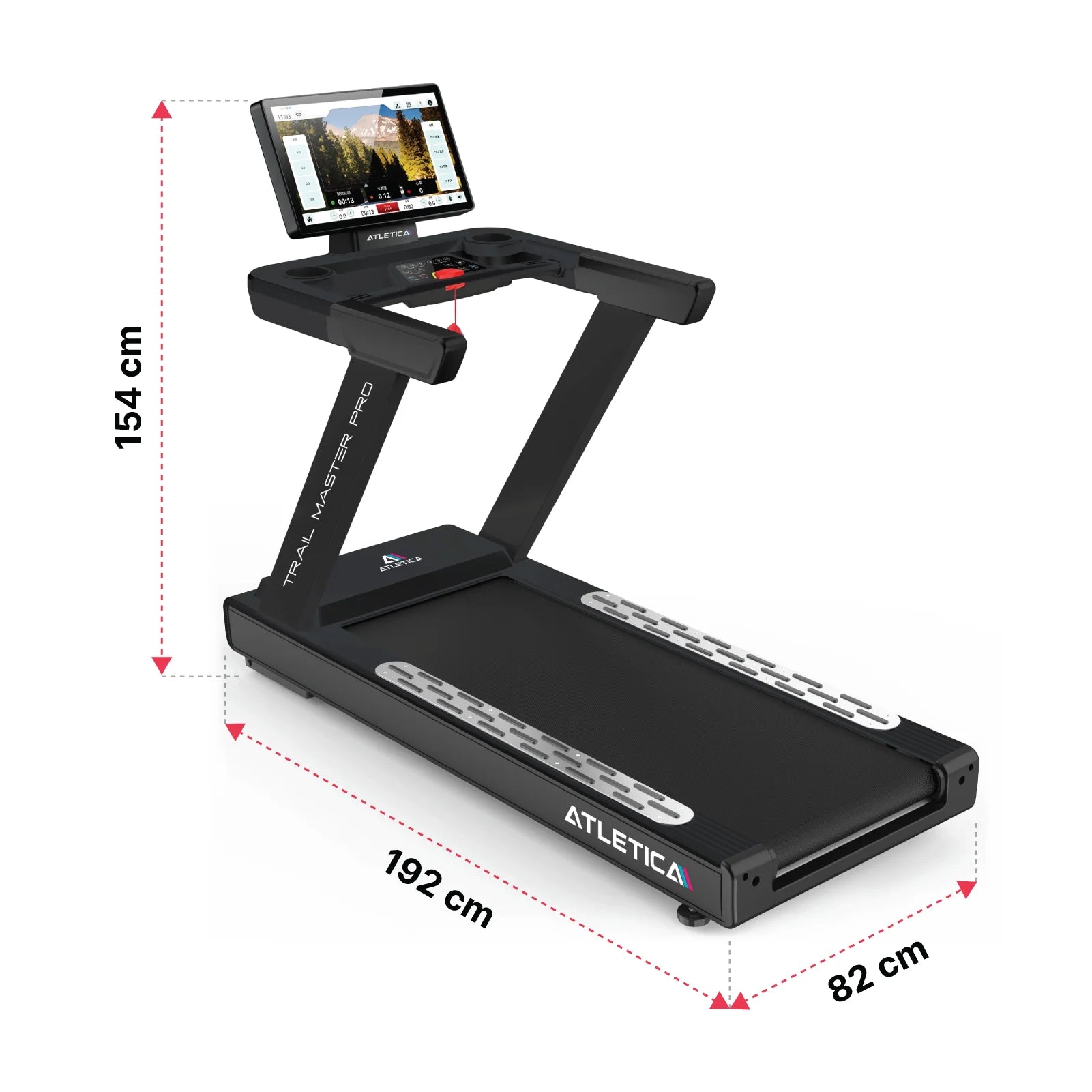 Laufband TrailMaster Pro: Dimensionen