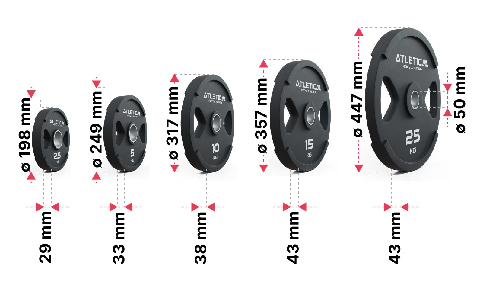 2H Gripper Plates 200kg Set: Dimensionen
