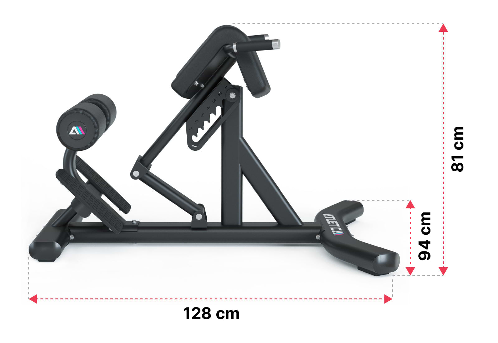 Hyberback Hantelbank Dimensionen