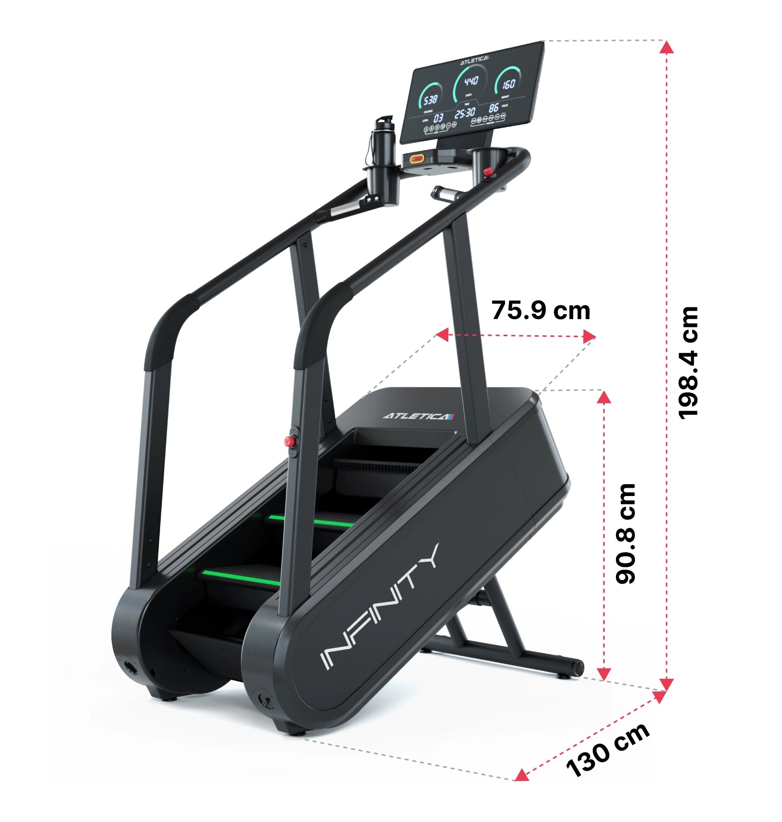 Kletterergometer Infinity Dimensionen