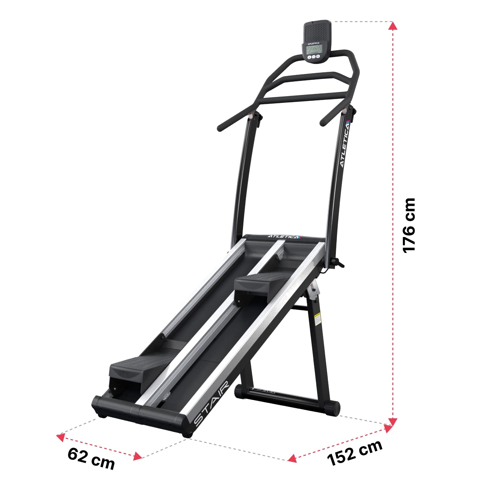 Kletterergometer Stair Climber von Atletica: Dimensionen