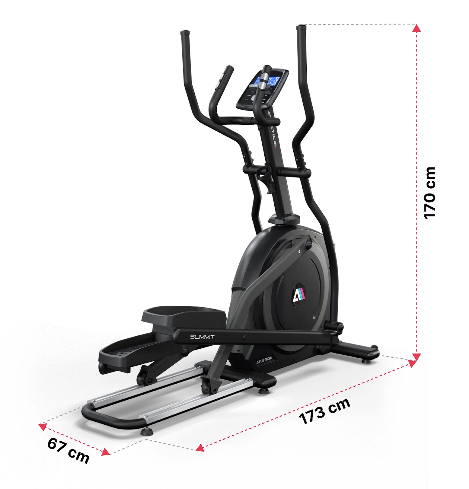 Summit Crosstrainer Dimensionen