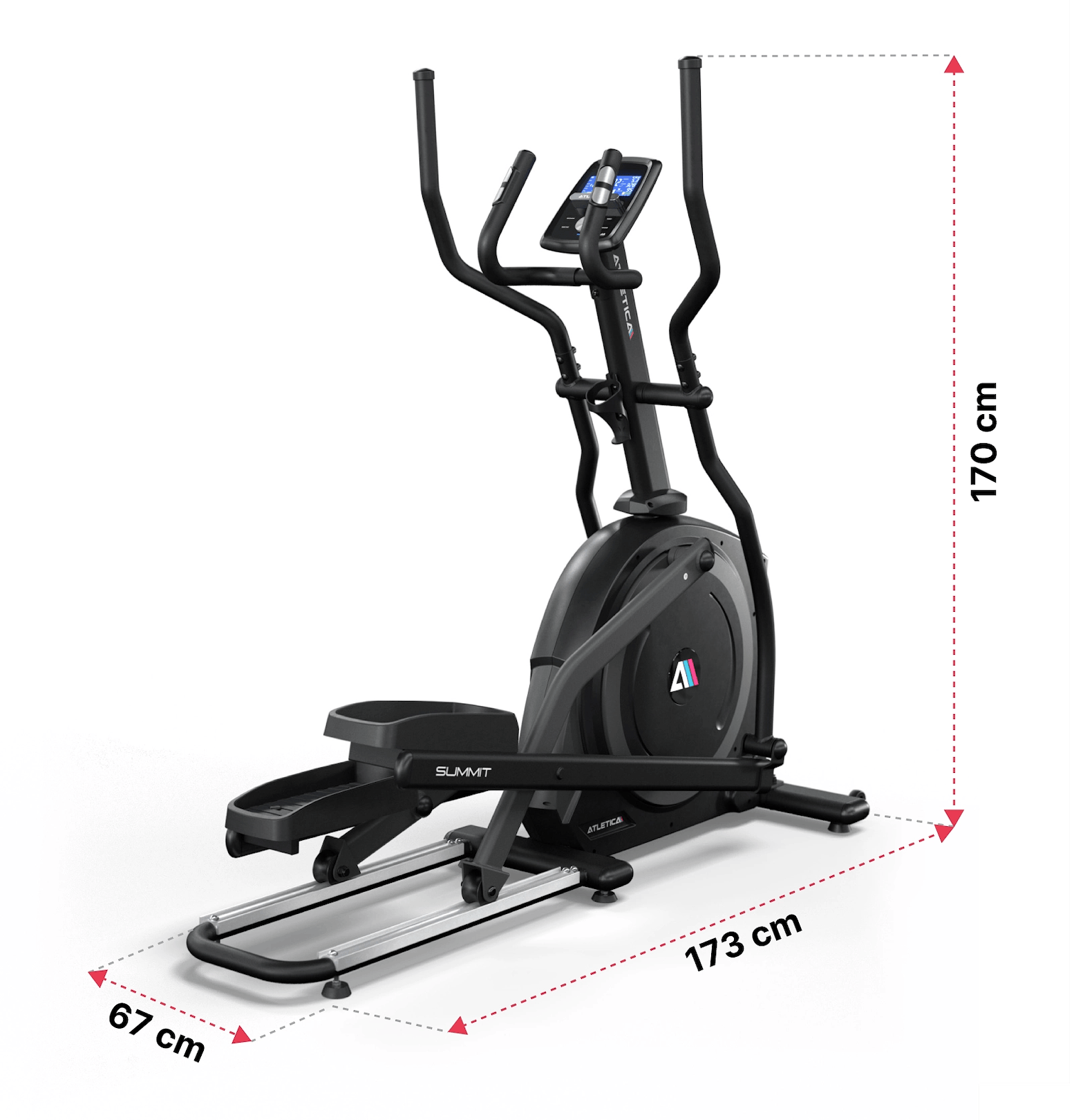 Summit Crosstrainer Dimensionen