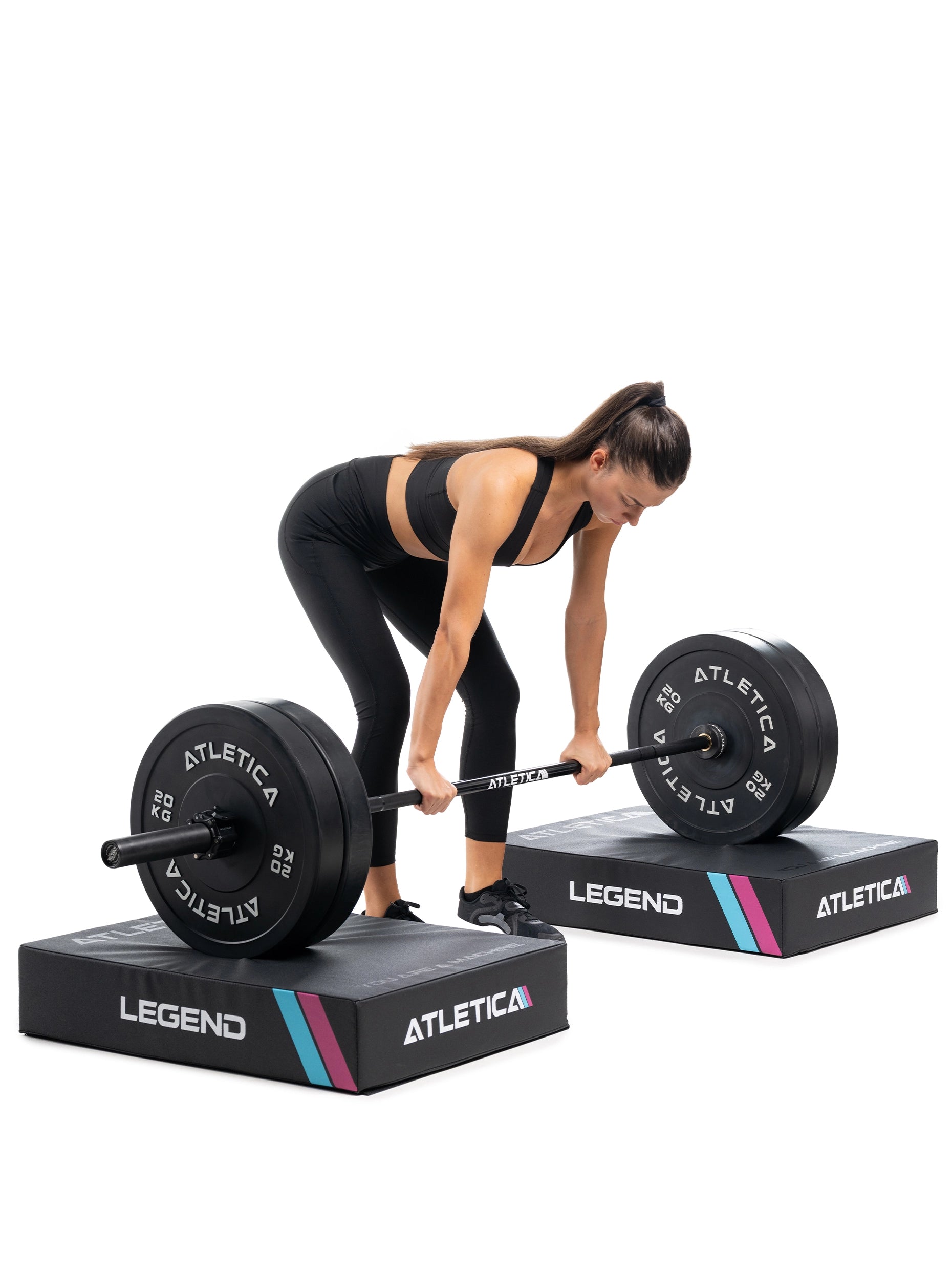 Drop Pad Abwurfmatten beim Kreuzheben mit Gewichten