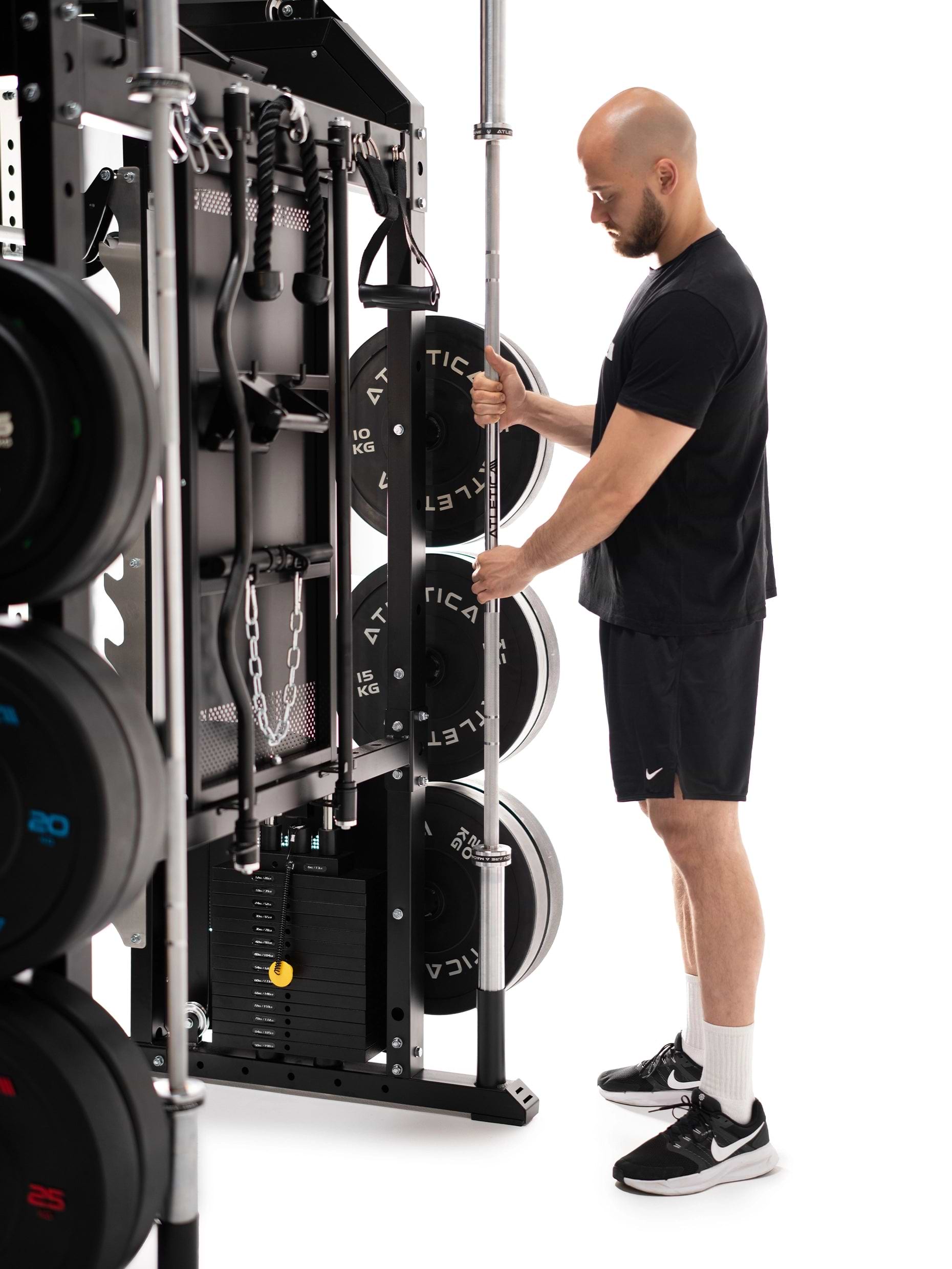 Fallout Kraftstation Pro mit Multipresse: Langhantelablage