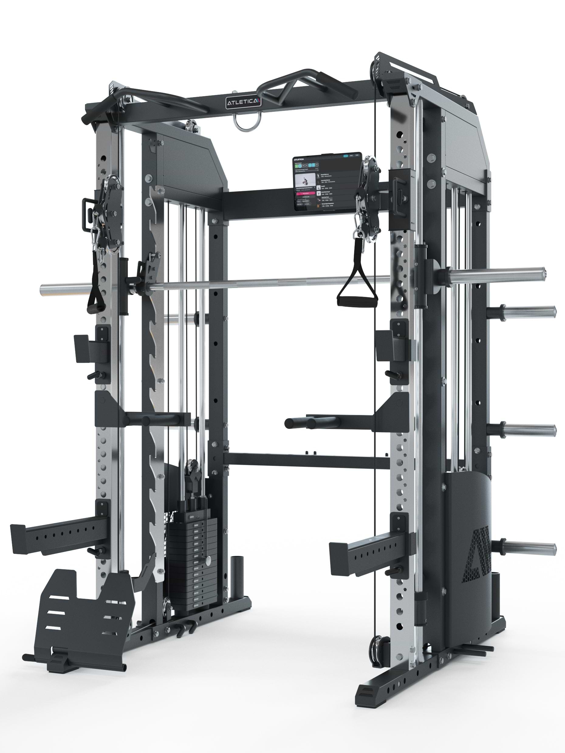 Fallout Kraftstation mit Power Rack, Multipresse, Functional Trainer und Belt Squat Plattform