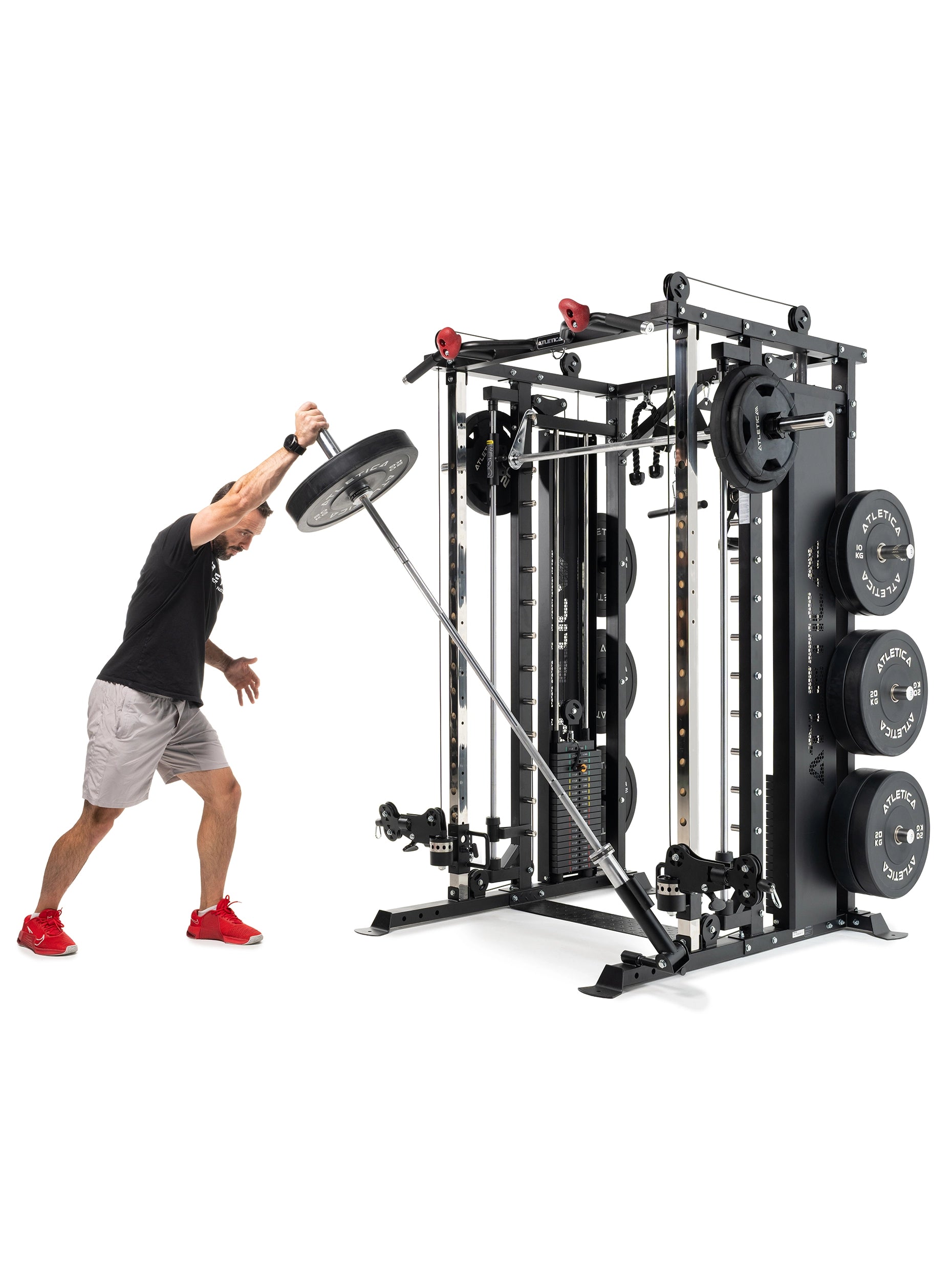 Schrägdrücken mit der Langhantel an der Fortress Kraftstation