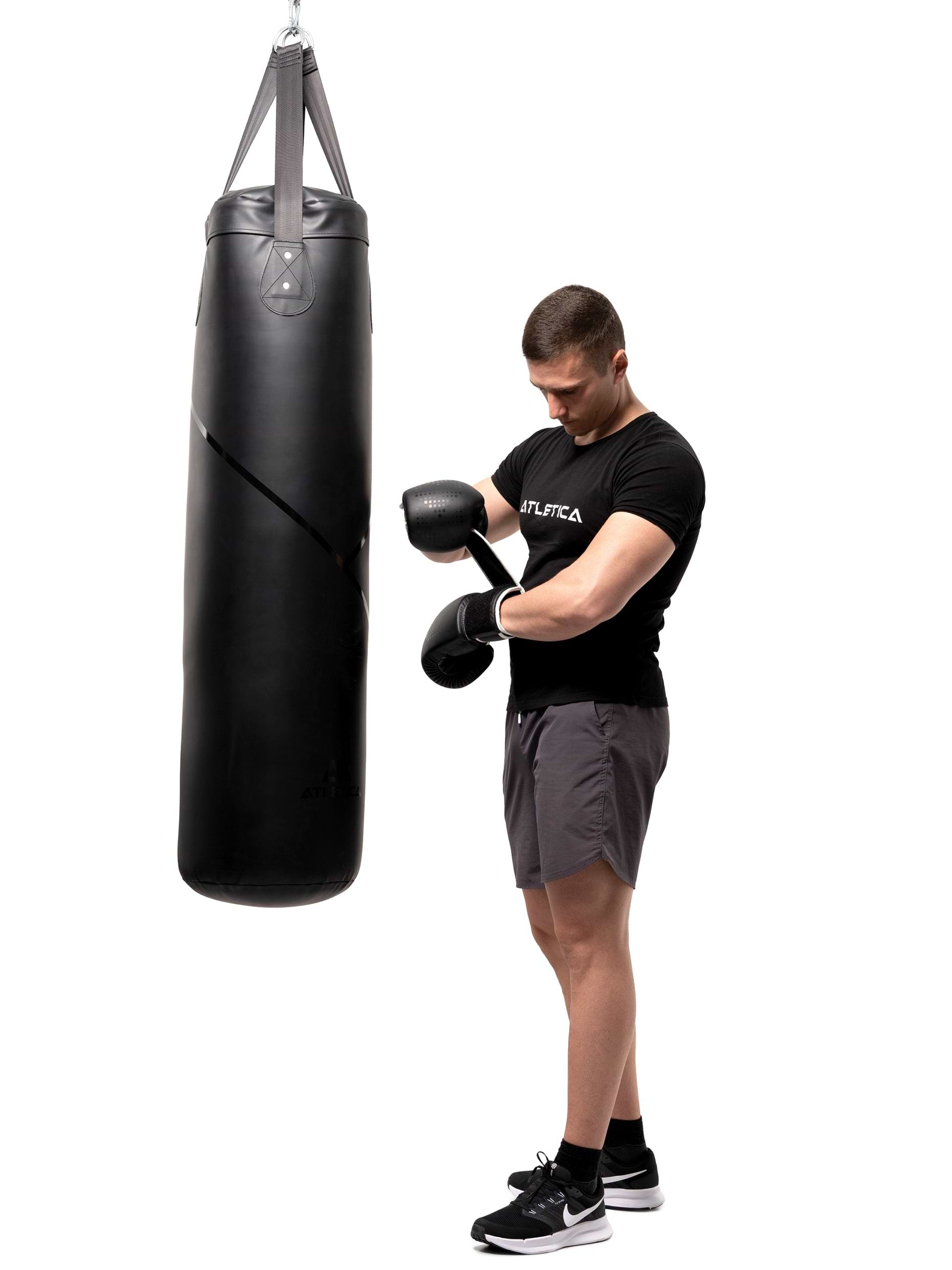 Box-Set BBX: Geräuschreduziertes Boxen durch Gurthalterung des Boxsackes