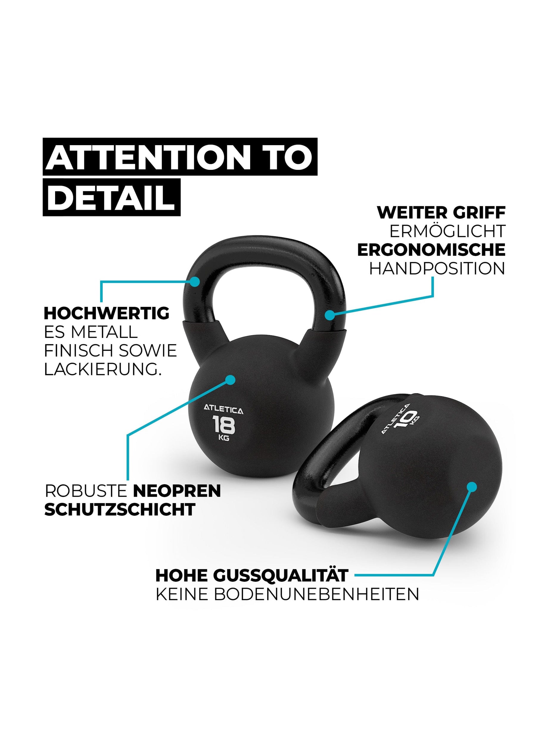 Kettlebells Basic Set Gewichte: ermöglicht die wichtigen Kettlebell Übungen
