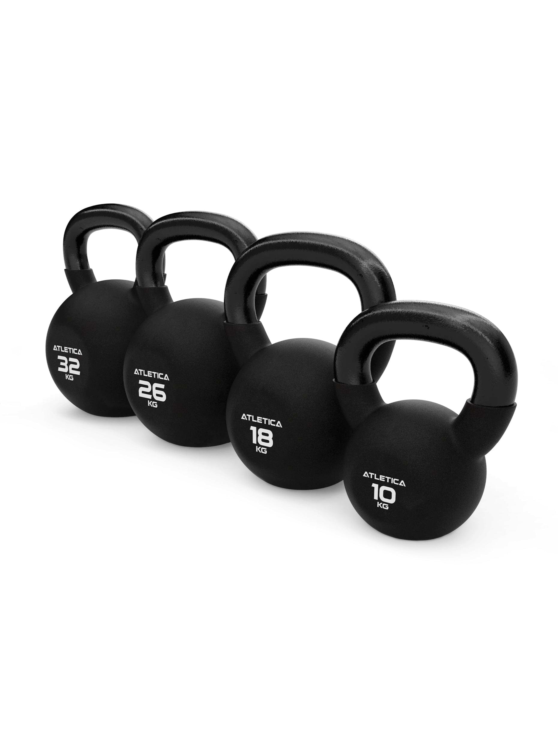 Kettlebells Function & Muscle Set Gewichte: 10kg 18kg 26kg 32kg | hochwertiger Look & Feel | TÜV geprüft auf Schadstoffe