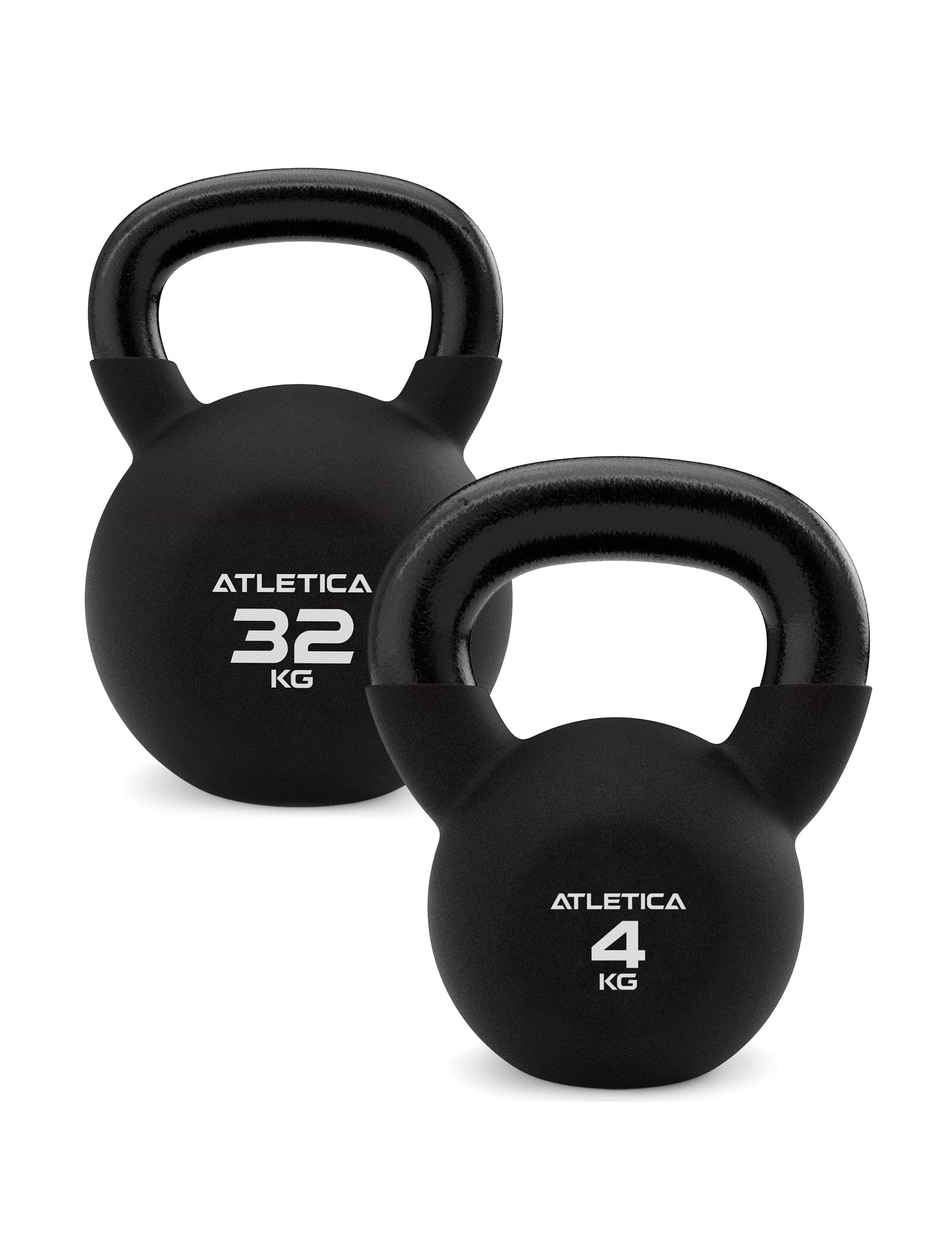 Kettlebells | Neopren Ummantelt 4kg-32kg hochwertiger Look & Feel | doppelt Neopren beschichtet | TÜV geprüft auf Schadstoffe