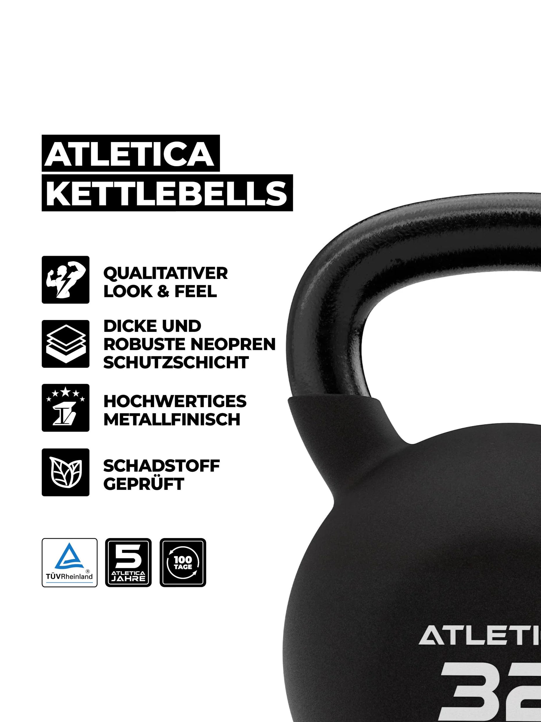 Kettlebells Top-3 Set Gewichte: 8 TÜV geprüft auf Schadstoffe