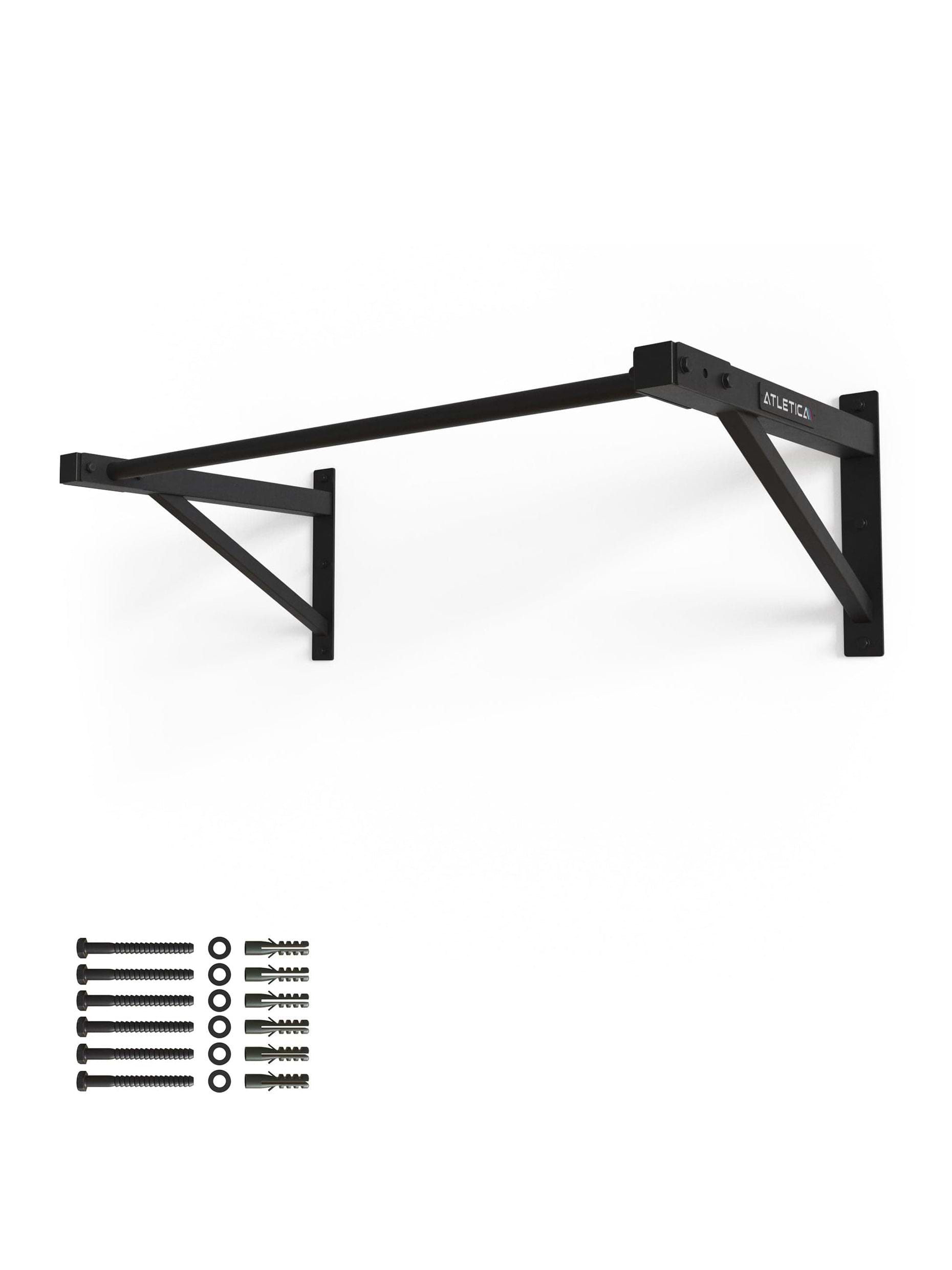 K1 Klimmzugstange Stabil mit 11 kg Eigengewicht | Wandmontage | 150 kg Trainingsgewicht | 121 cm breit 