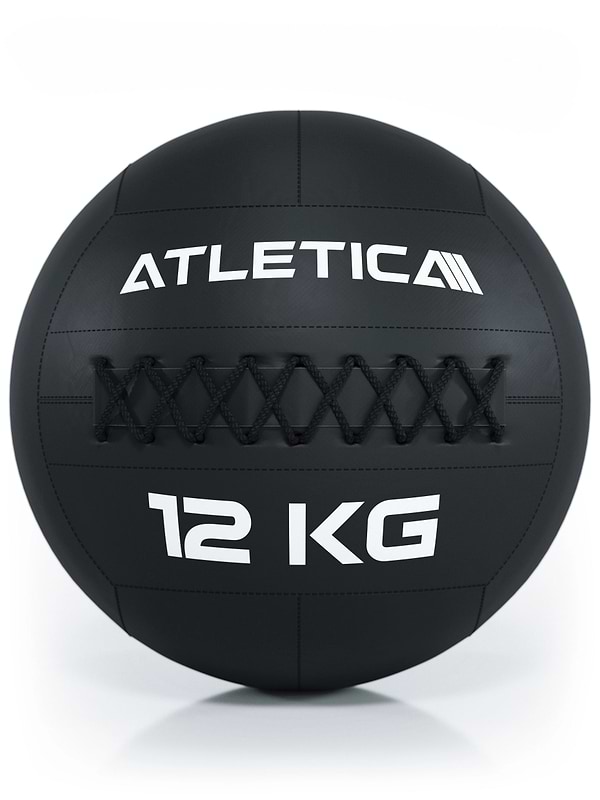 WallBall Gewichte: Aus strapazierfähigem Kunstleder | Für Wurfübungen und zur Kräftigung der Rumpf- und Tiefenmuskulatur | 4, 6, 9 oder 12 kg | Ø 35 cm
