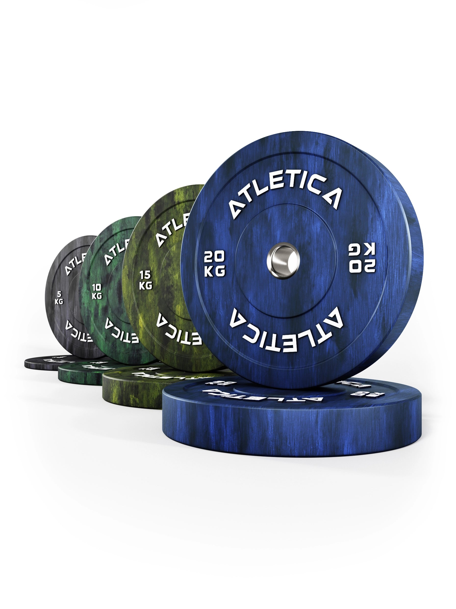 Atletica Fusion Bumper Plates 100kg Set