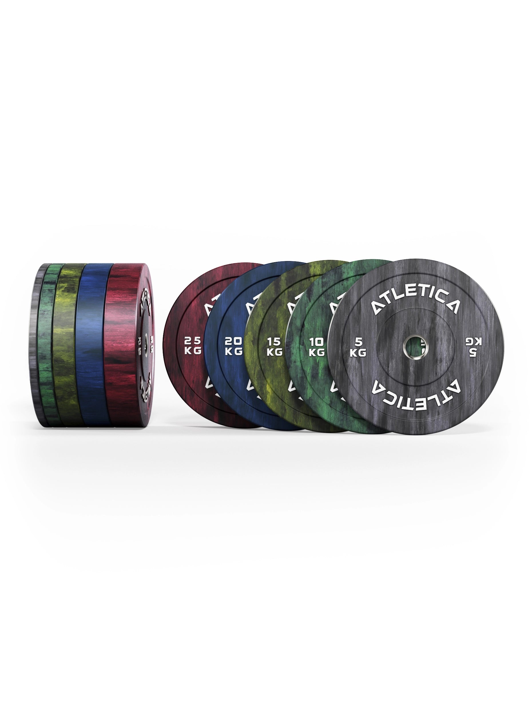 Atletica Fusion Bumper Plates Set 150kg 