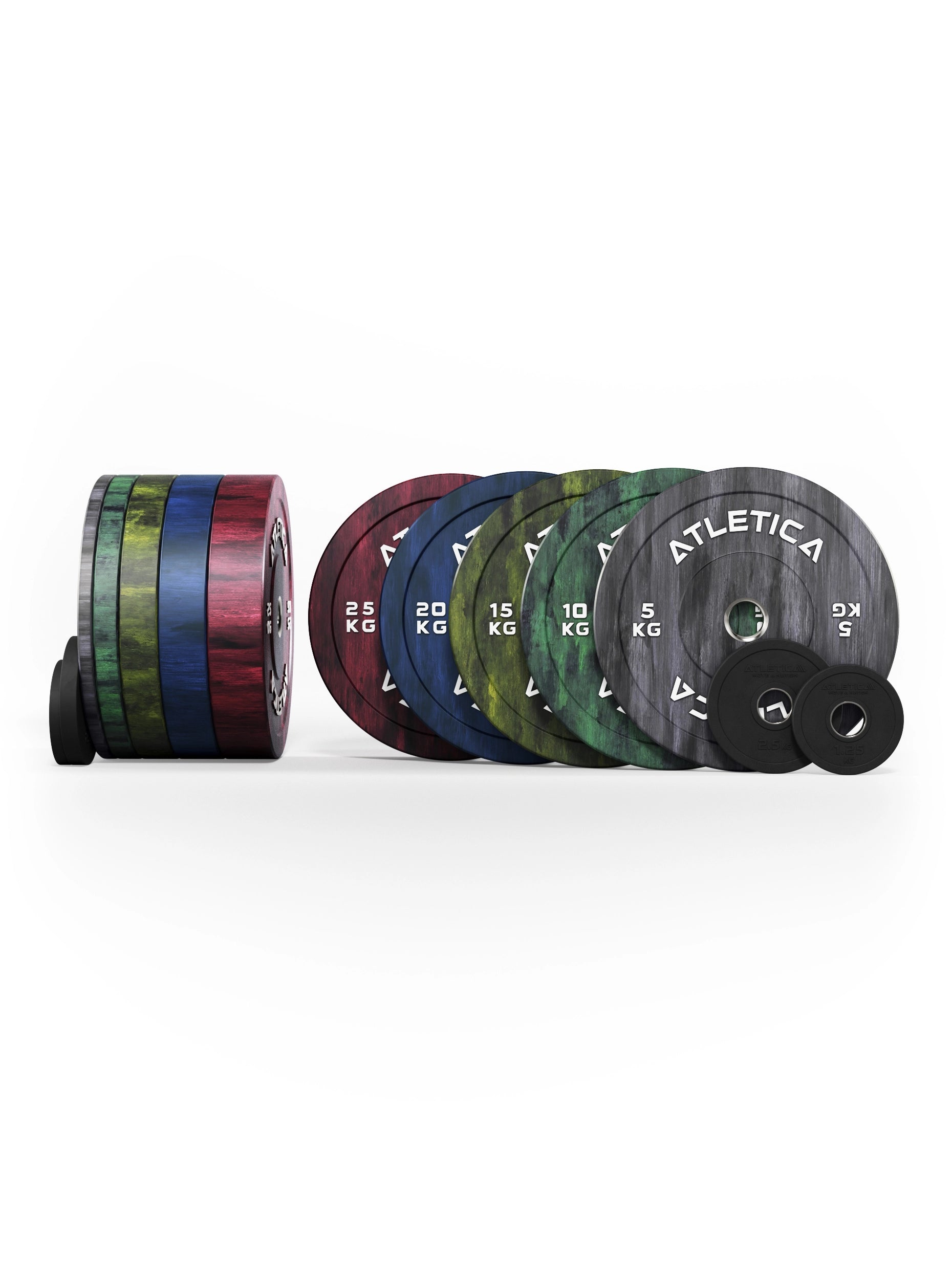 Atletica Fusion Bumper Plates Set 157.5kg