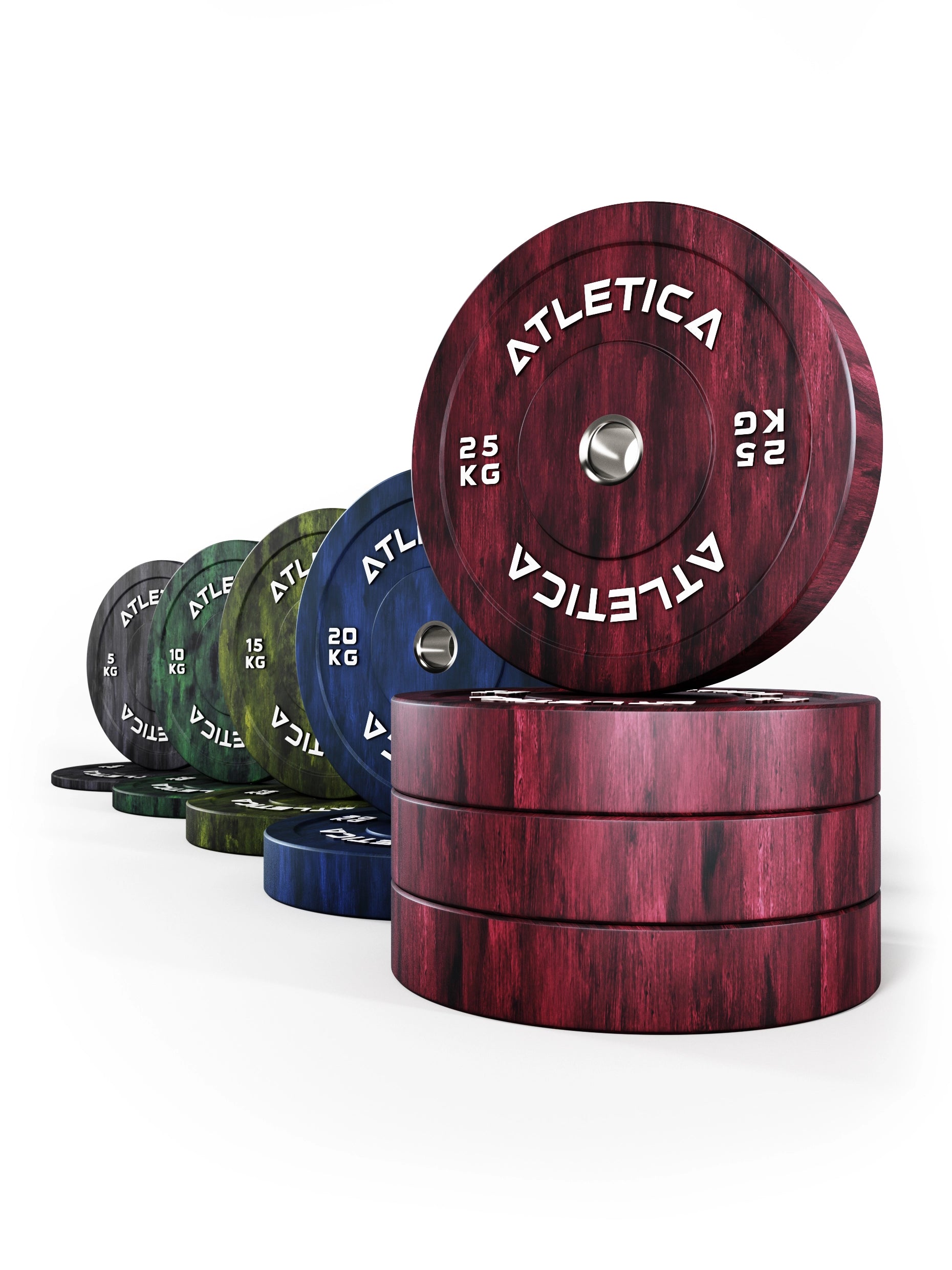 Fusion Bumper Plates 200kg Set Hantelscheiben von Atletica
