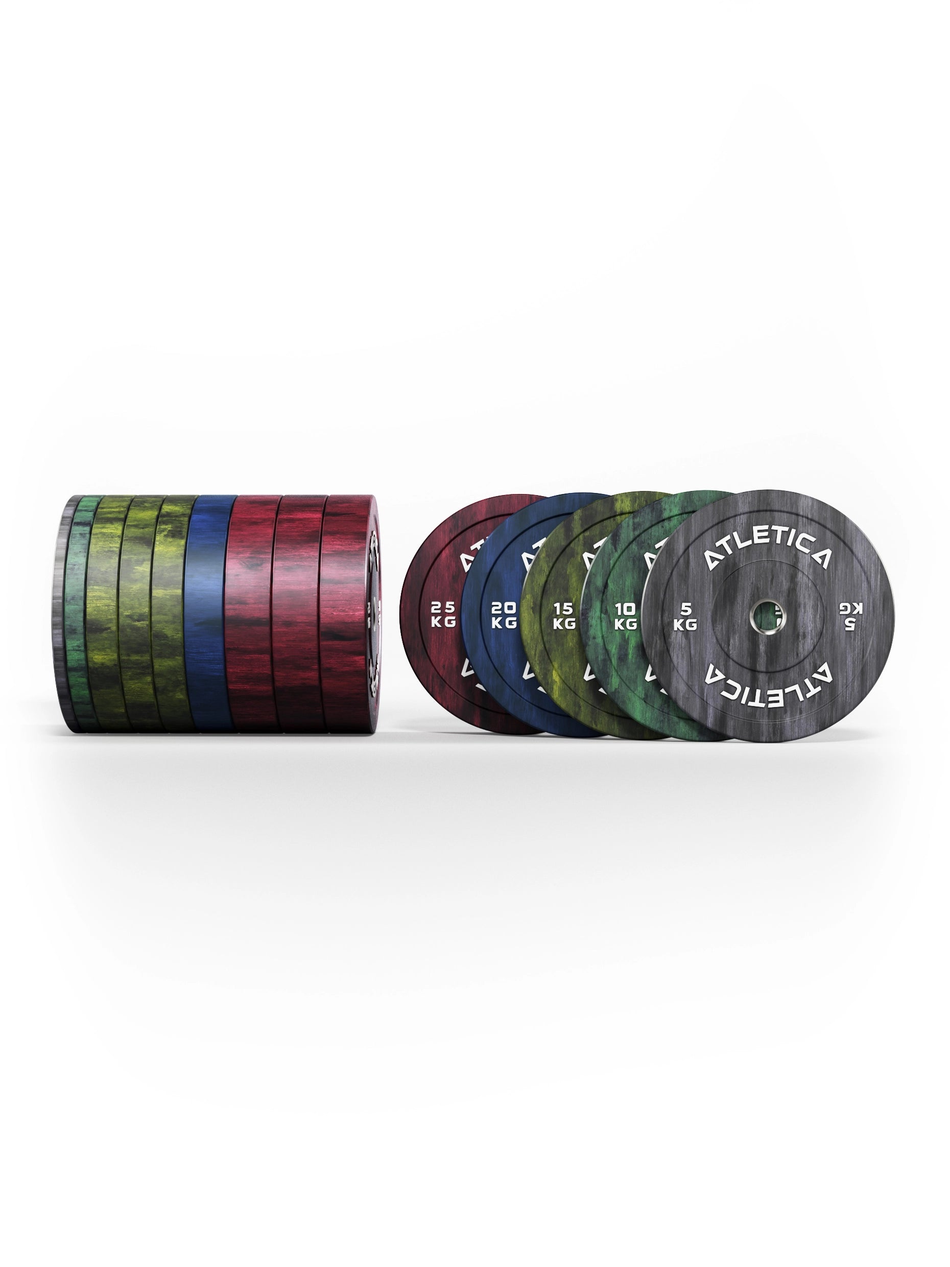 Fusion Bumper Plates Hantelscheiben Set 230kg von Atletica