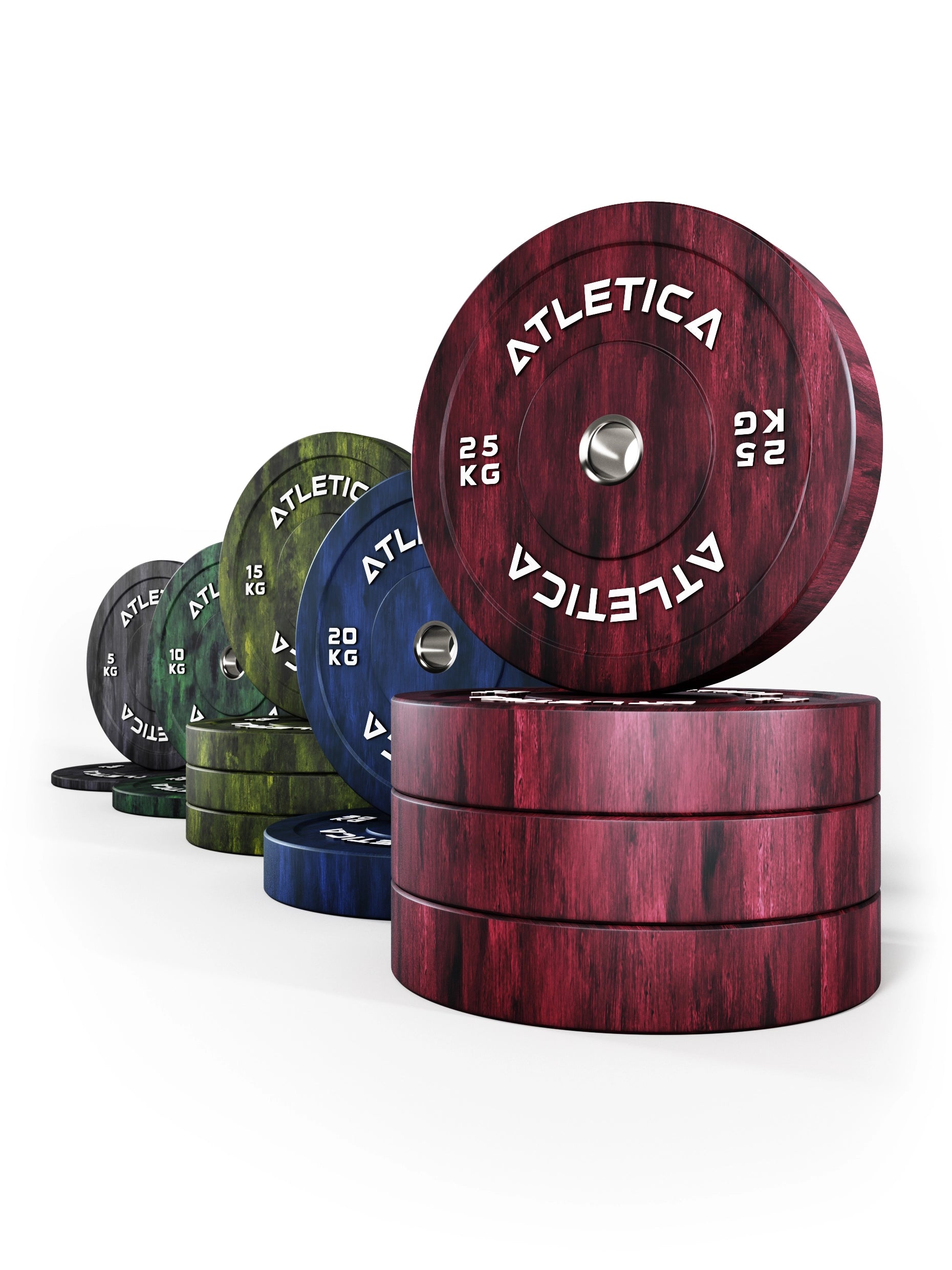 Fusion Bumper Plates Hantelscheiben Set 230kg von Atletica