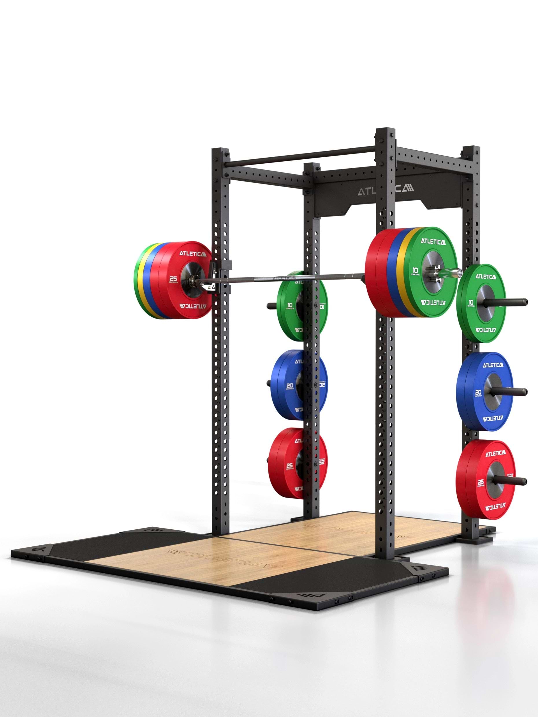 Weightlifting Platform für sicheren Stand bei Deadlifts | reduziert Lärm und Vibration bei Drops | schont Boden und Equipment | passend für R8 und R7 Power Racks