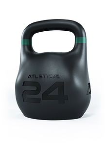 ATLETICA HRX Octagon Kettlebell 24 kg – Wettkampfkettlebell mit grünem Farbring, Functional Training
