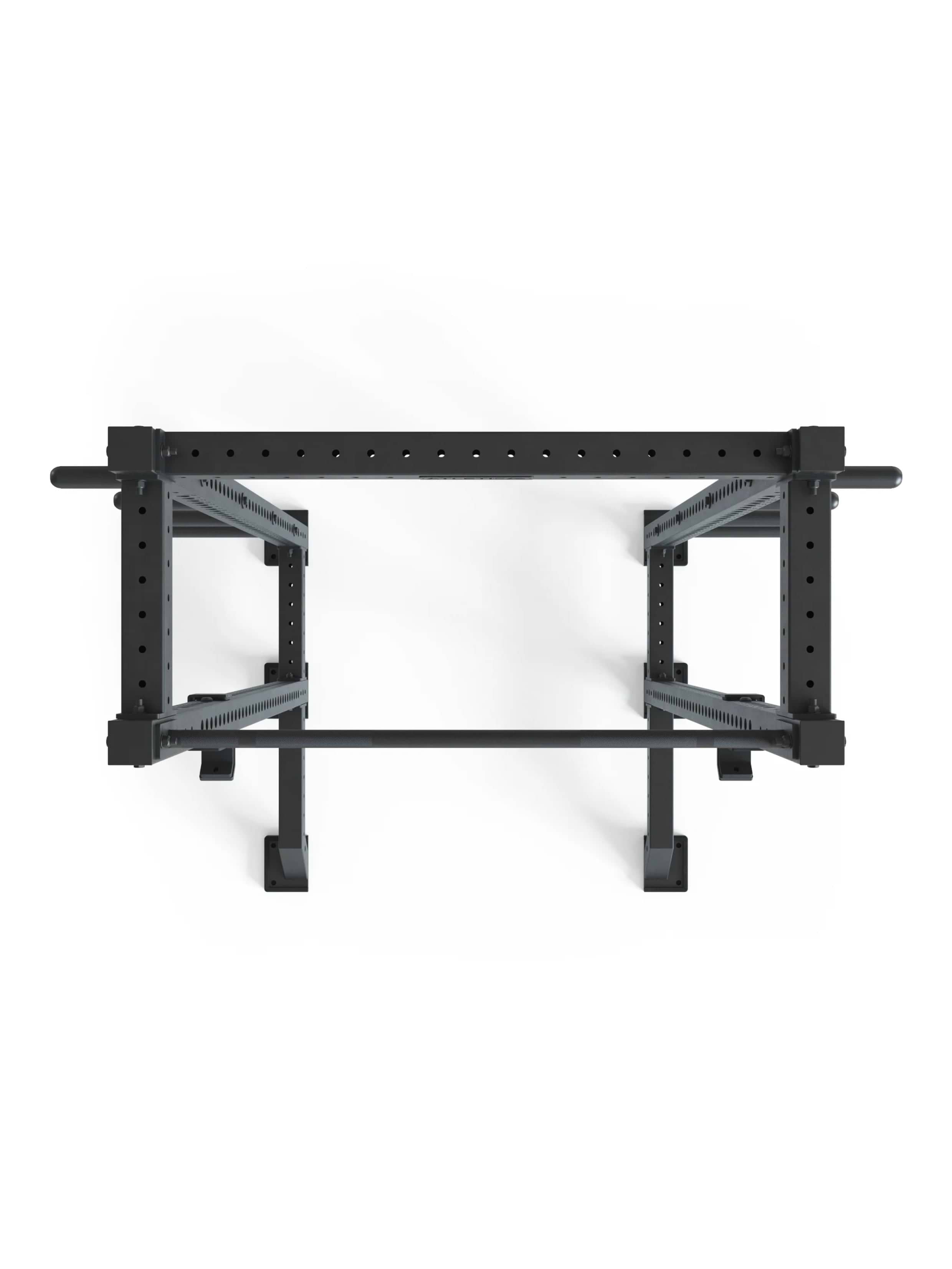 Half Rack R8-Oxygen: 226 cm Höhe | 123x118 cm Grundfläche | Front-Foot Stabilizer, J-Hooks, 8 Weight Pins und Pull-Up Bar | 125 kg schwer