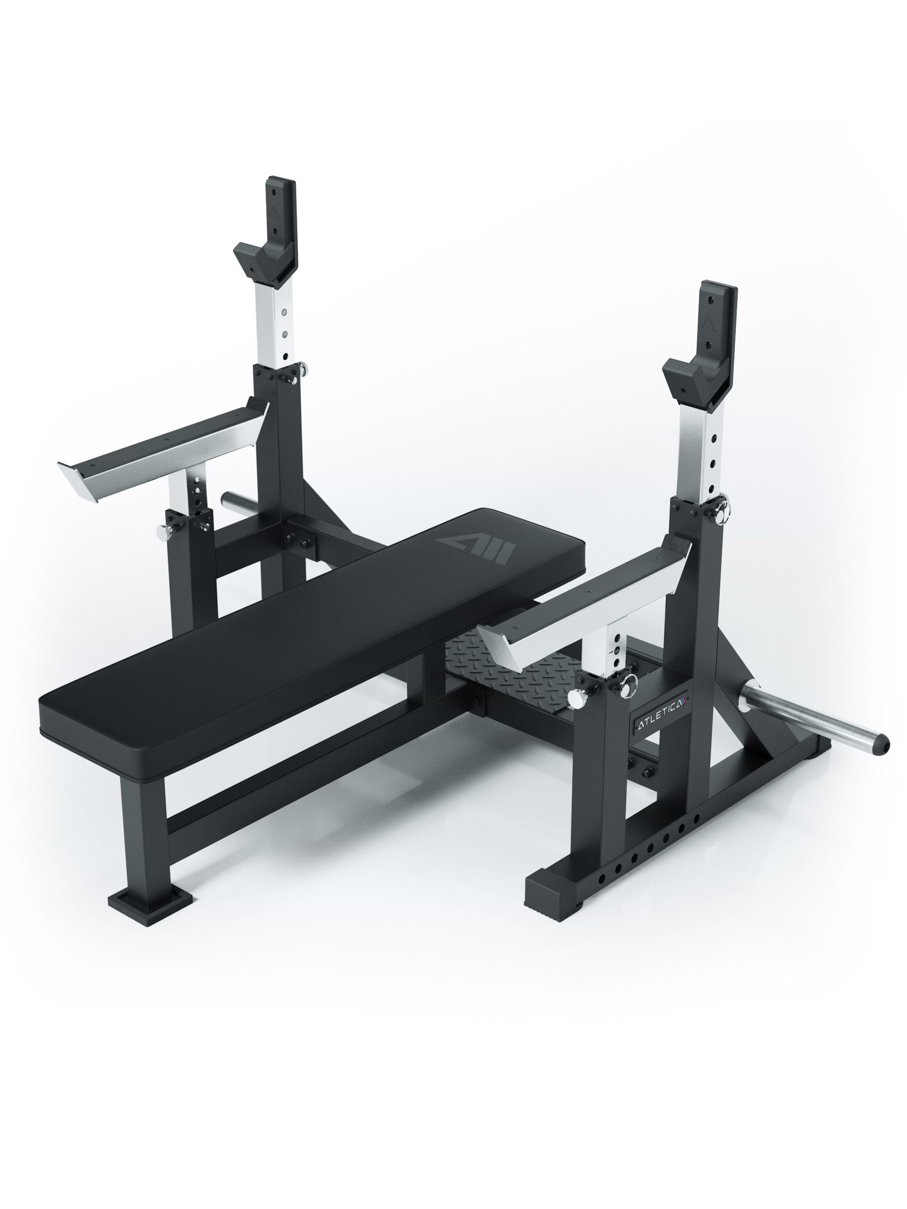 Hantelbank B15: Professionelle Bank für Bankdrücken | für den Einsatz in Fitnessstudios