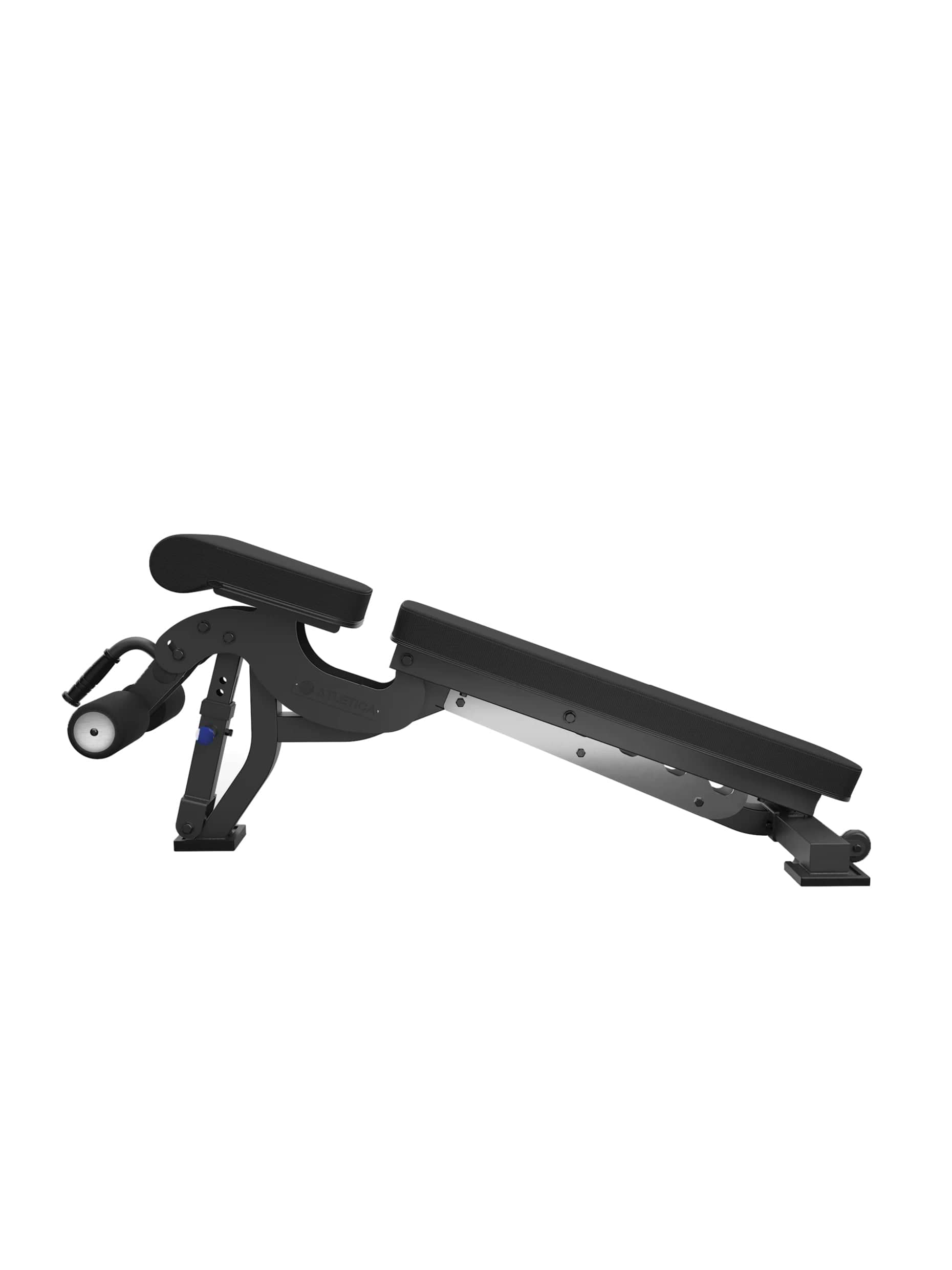 negativ verstellbare Hantelbank B6: mit Fussblocker für Situps, in schwarz, 