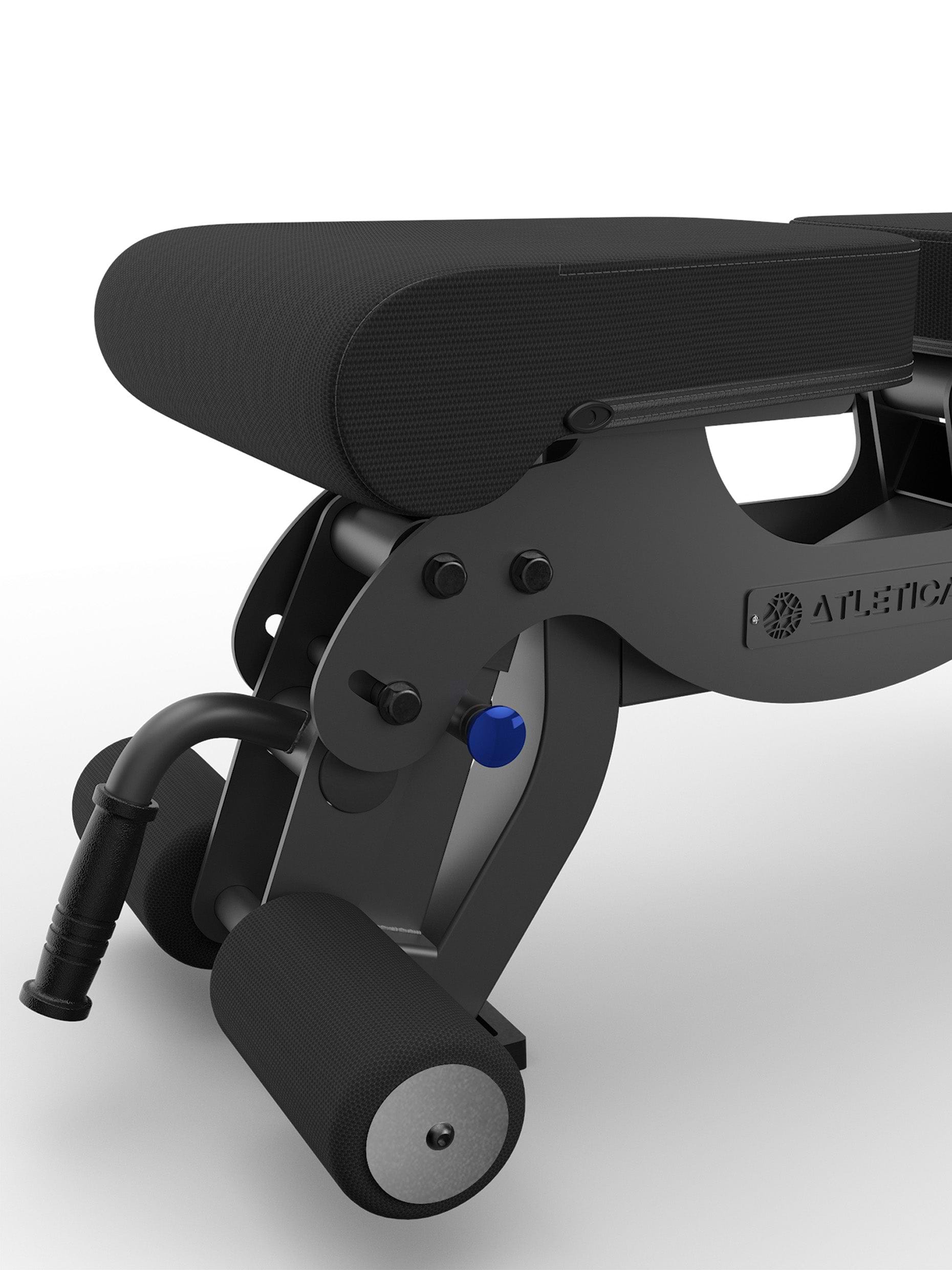 Hantelbank B6, mit Fussblocker für Situps, in schwarz, 