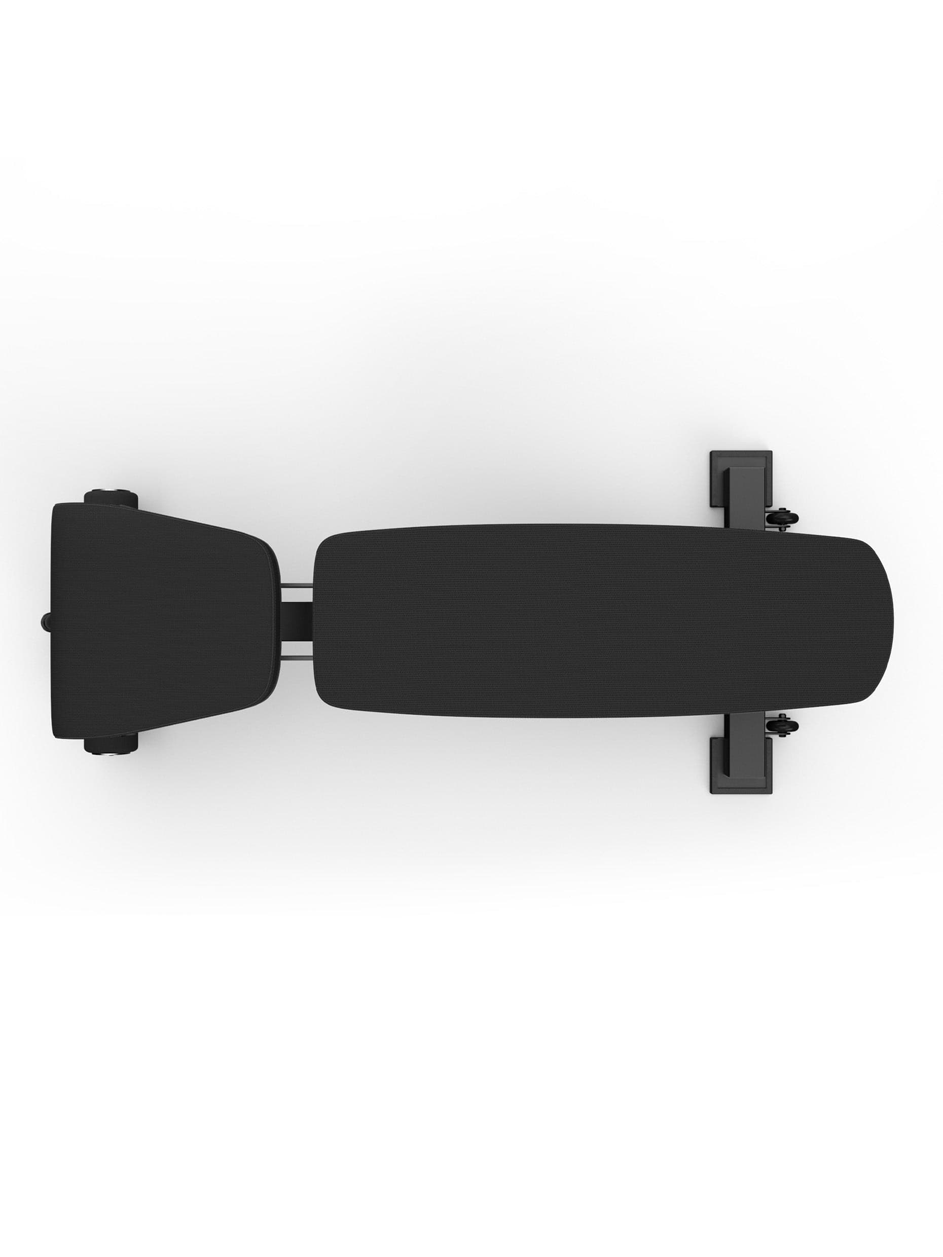 Hantelbank B6, in schwarz, für Fitnesstraining mit Kurzhanteln und Langhanteln, 