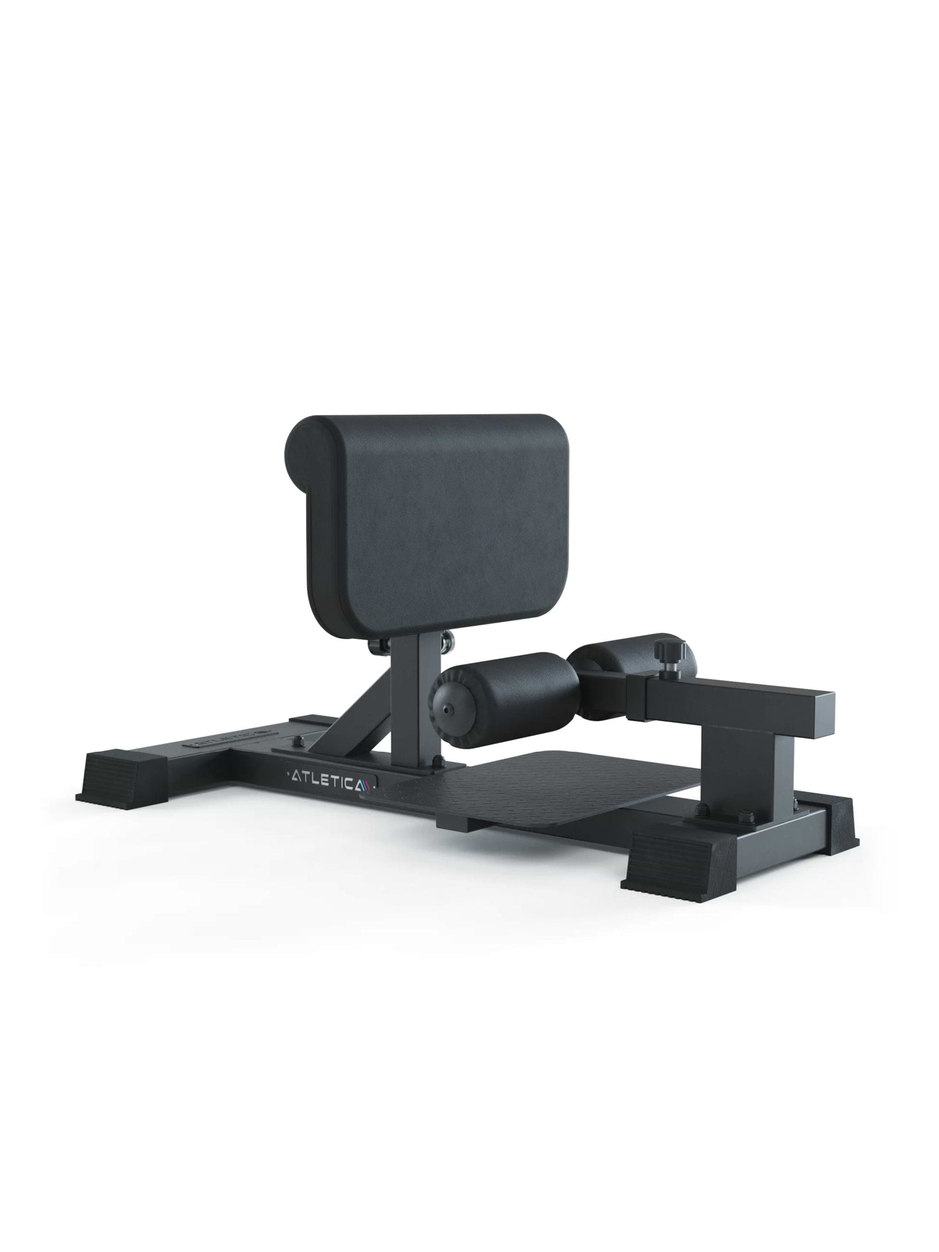 Hantelbank Sissy Squat Bench, einstellbare Beinpolster, rutschfeste Fußplatte, mit kompaktem Design, leicht zu verstauen, ideal für ein Home-Gym-Training, in schwarz
