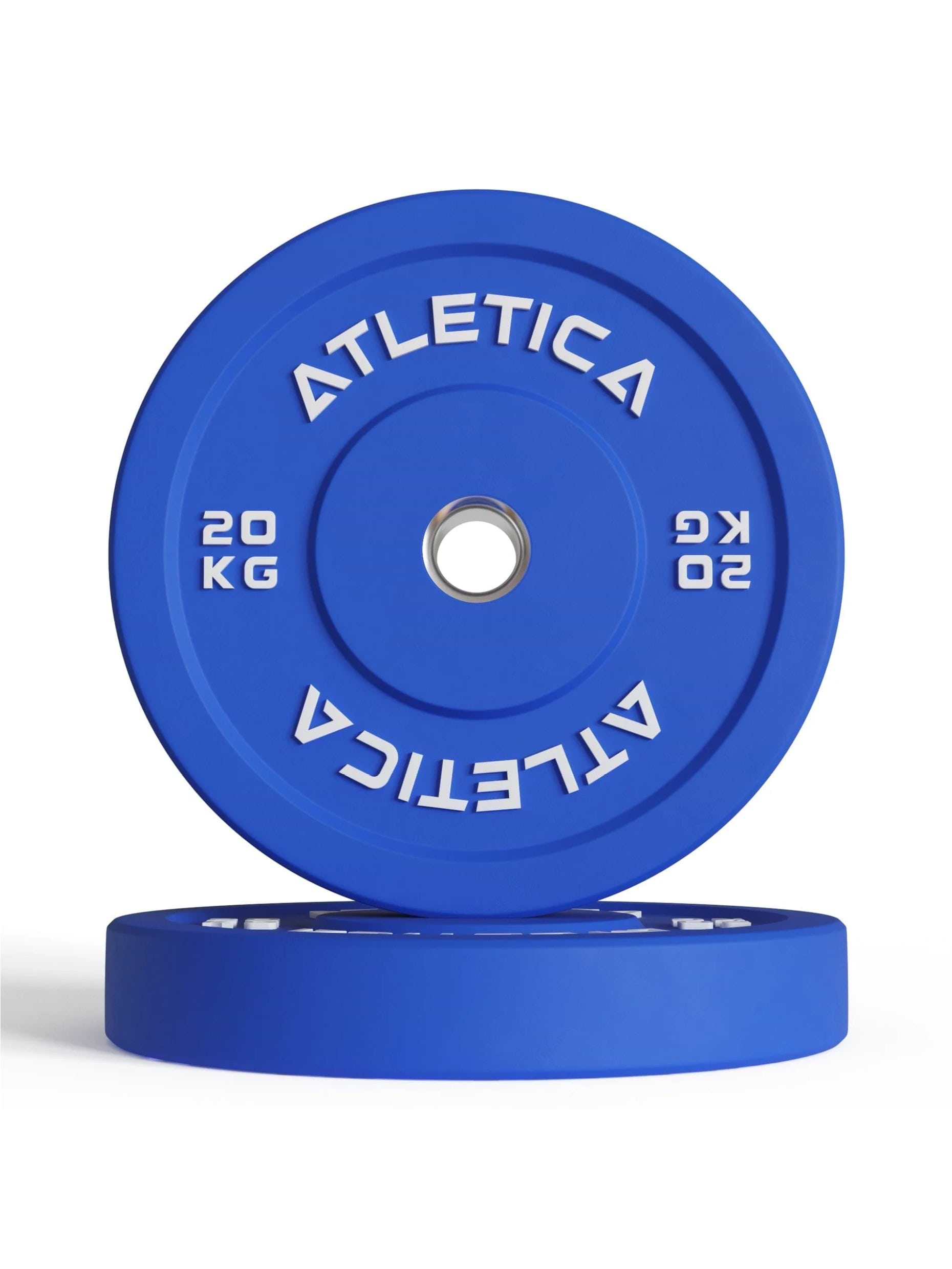 Gewichte: Color Bumper Plates Paarweise | Farbige und geräusch- sowie stoßdämpfende Vollgummi-Ummantelung | Robust & langlebig | Ø 50 mm Edelstahlring