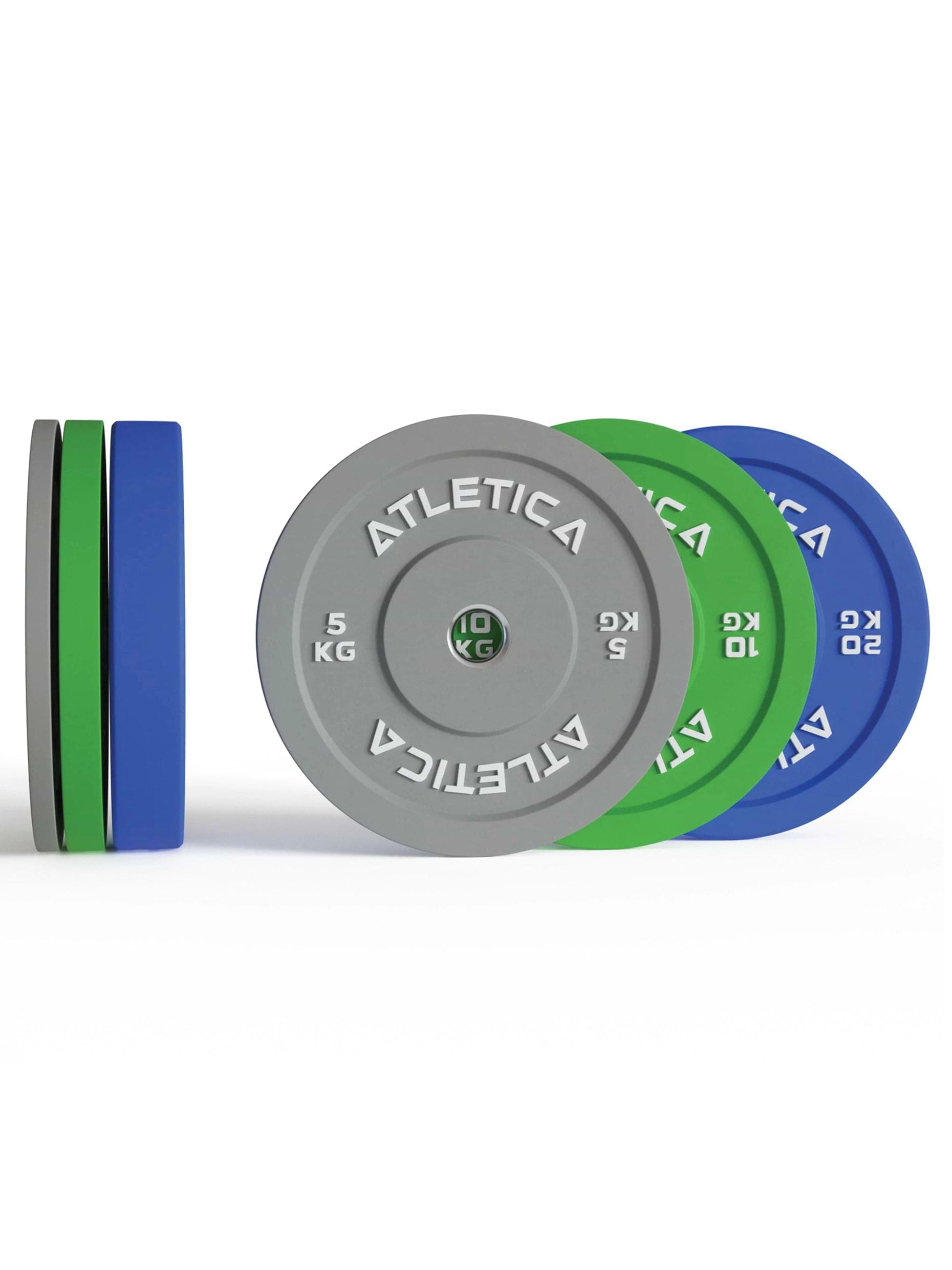 Color Bumper Plates 70 kg bestehend aus 2 x 5 kg ∣ 2x 10 kg ∣ 2x 20 kg