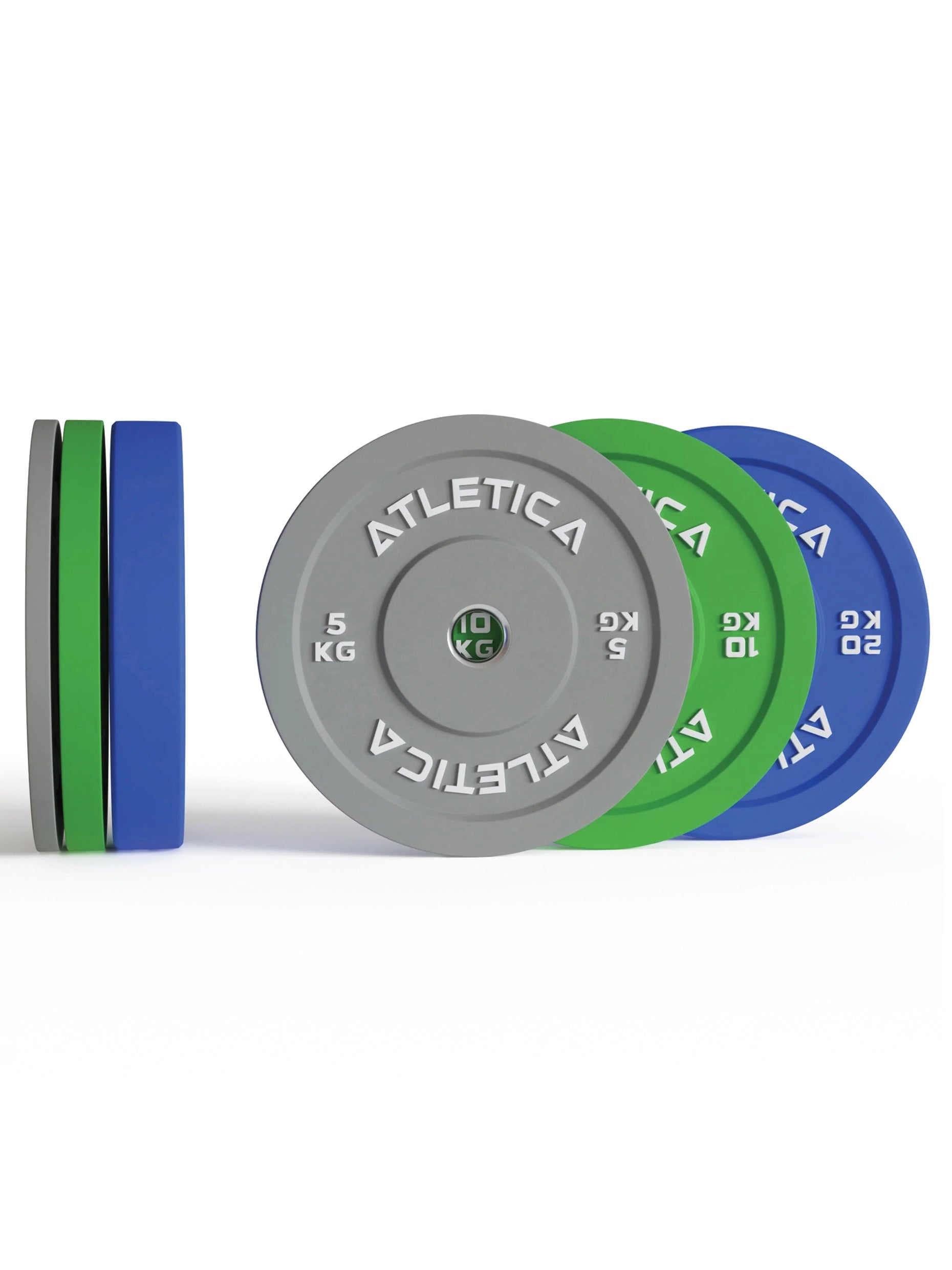 Color Bumper Plates 70 kg bestehend aus 2 x 5 kg ∣ 2x 10 kg ∣ 2x 20 kg