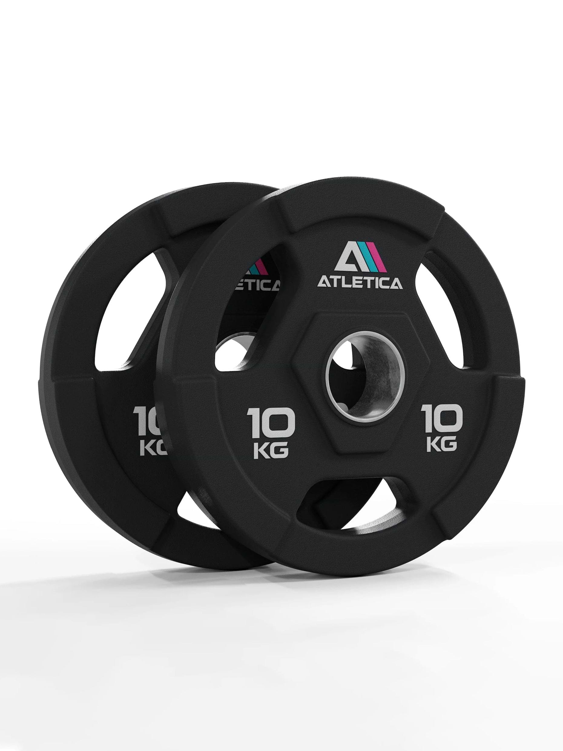 Gewichte: Gripper Plates | Paar | 50 mmPolyurethan-Ummantelung 〡 langlebig 〡 Gewichtstoleranz 1 % 〡 Edelstahlring