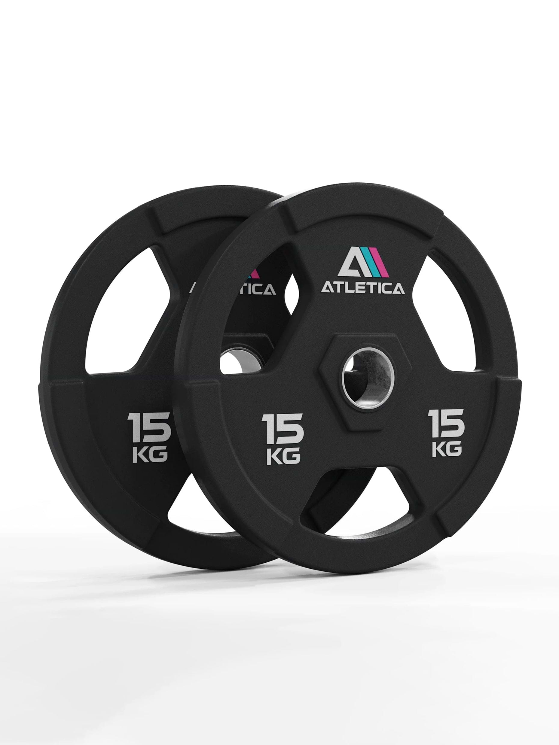 Gewichte: Gripper Plates | Paar | 50 mmPolyurethan-Ummantelung 〡 langlebig 〡 Gewichtstoleranz 1 % 〡 Edelstahlring 