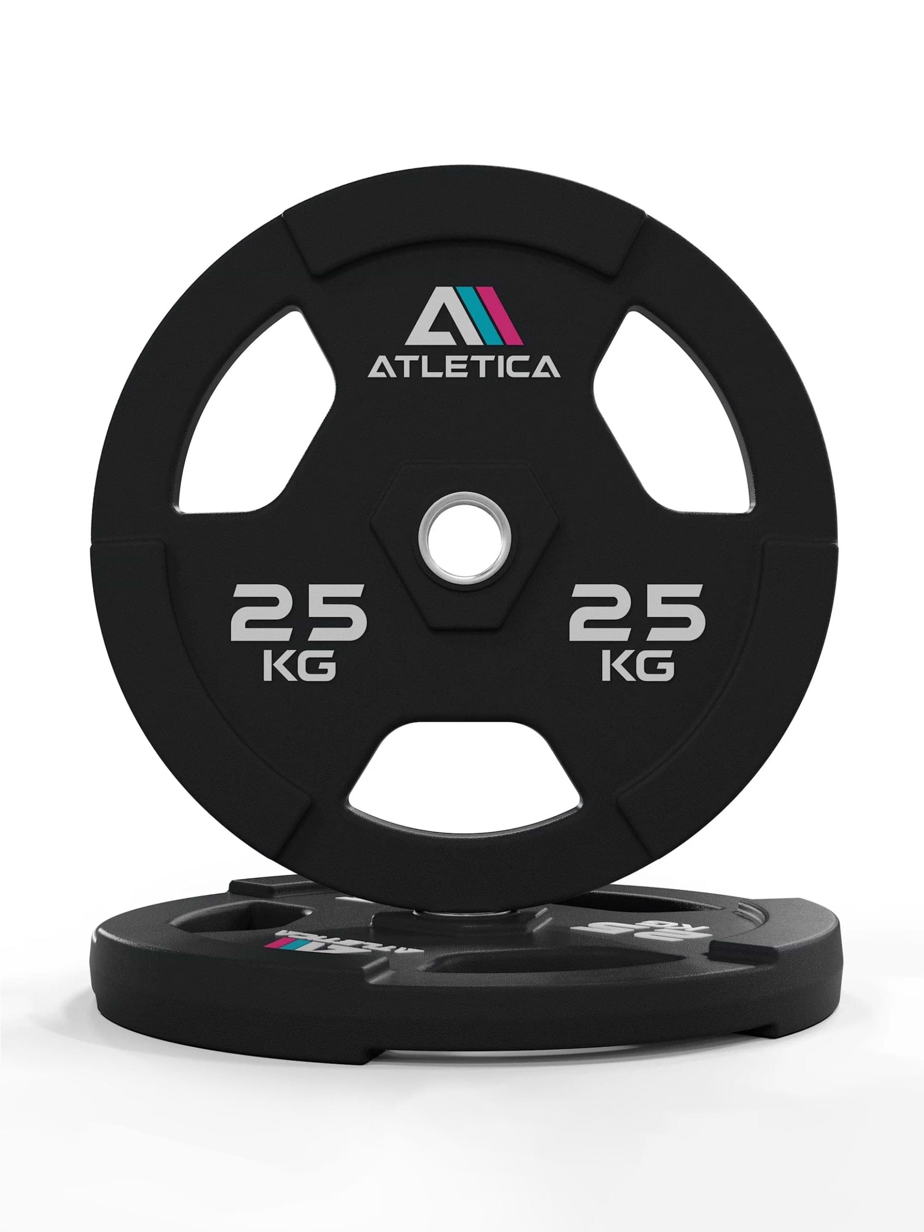 Gewichte: Gripper Plates | Paar | 50 mmPolyurethan-Ummantelung 〡 langlebig 〡 Gewichtstoleranz 1 % 〡 Edelstahlring