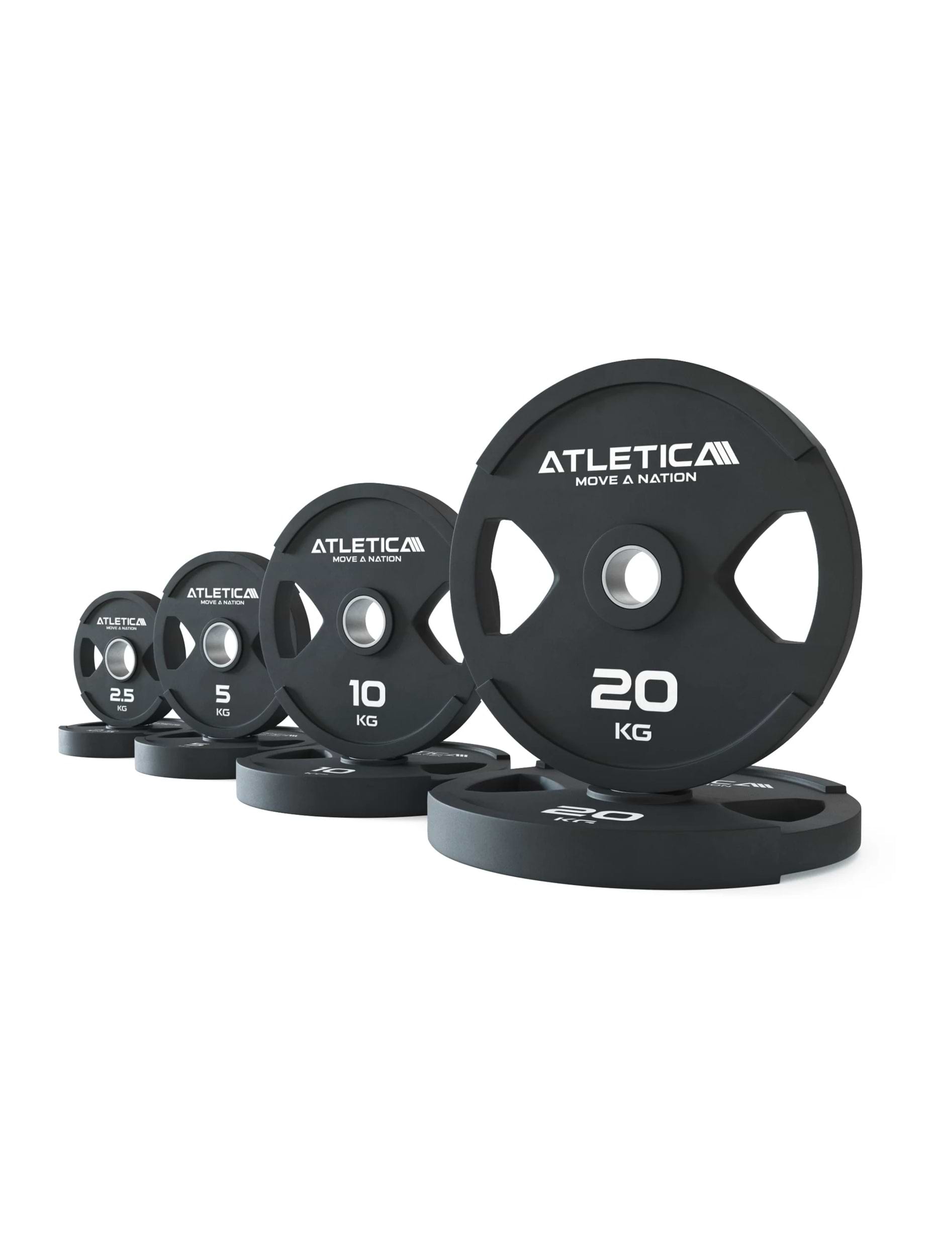 Hantelscheiben Set 75kg Set Dual-Gripper Plates in 2x2.5kg | 2x5kg | 2x10kg | 2x20kg | Schadstoffrei mit TÜV REACH Zertifikat