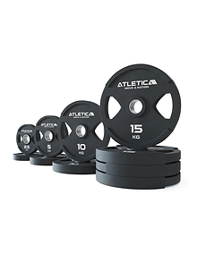 Gewichte 95kg Set Dual-Gripper Plates (Hantelscheiben Paar) in 2x2.5kg | 2x5kg | 2x10kg | 5x15kg | Schadstoffrei mit TÜV REACH Zertifikat