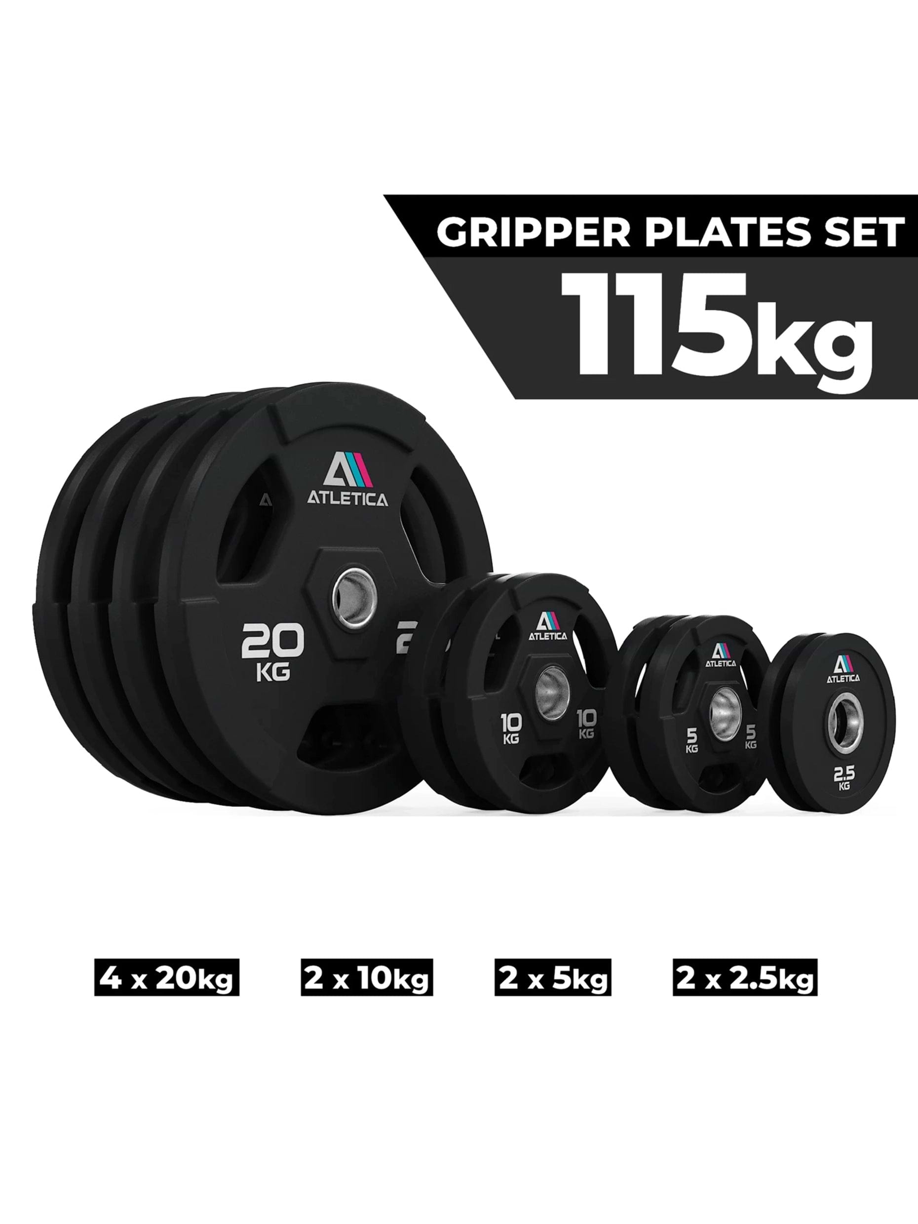 Gewichte Gripper plates: Set 115 kg