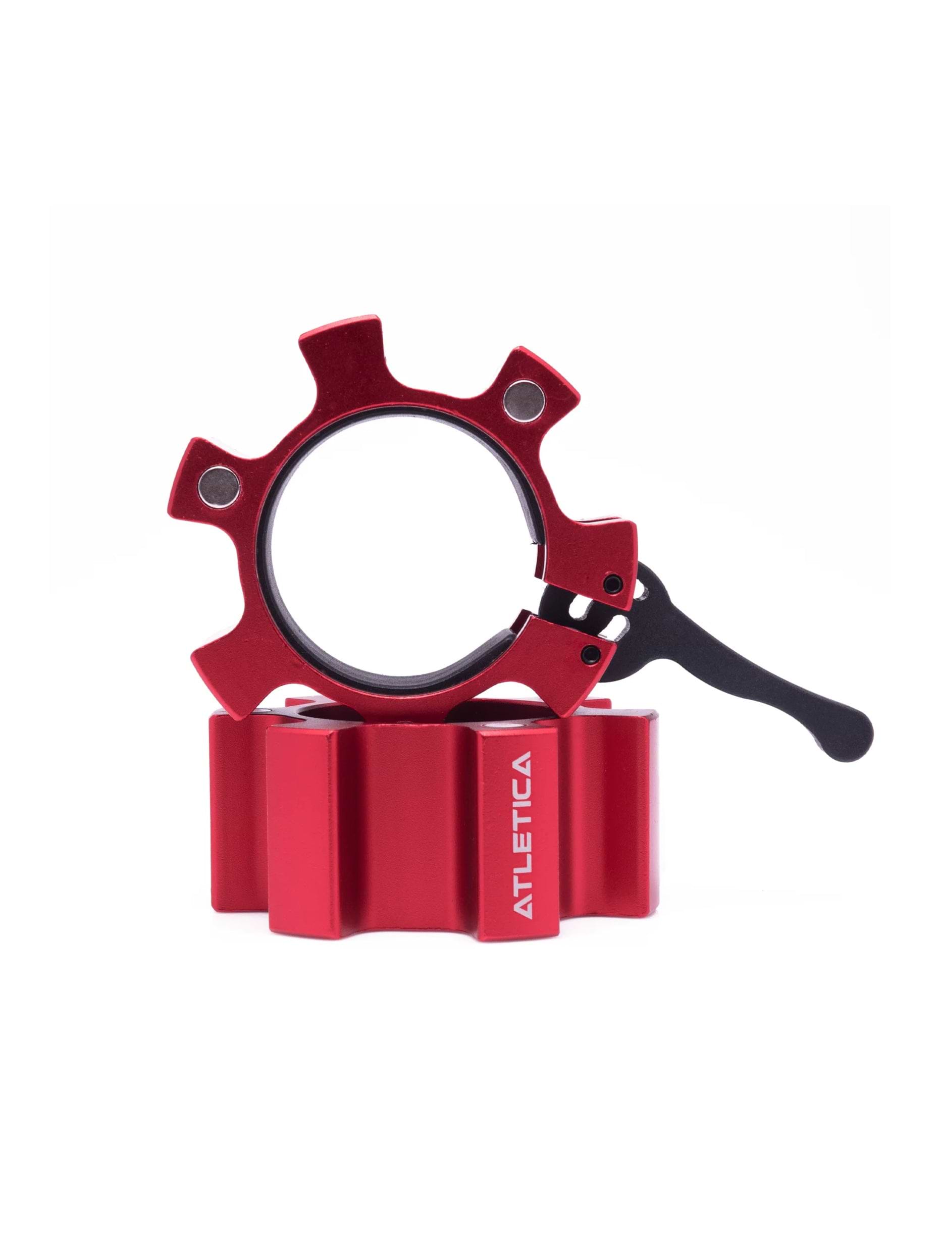 Aluminium Hantelverschlüsse Paarweise | 50 mm | Magnetisch | Gummischutz auf der Innenseite | Hervorragender Halt |