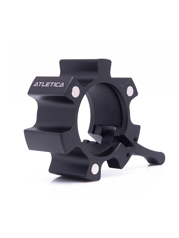 Aluminium Hantelverschlüsse Paarweise | 50 mm | Magnetisch | Gummischutz auf der Innenseite | Hervorragender Halt | #color_schwarz